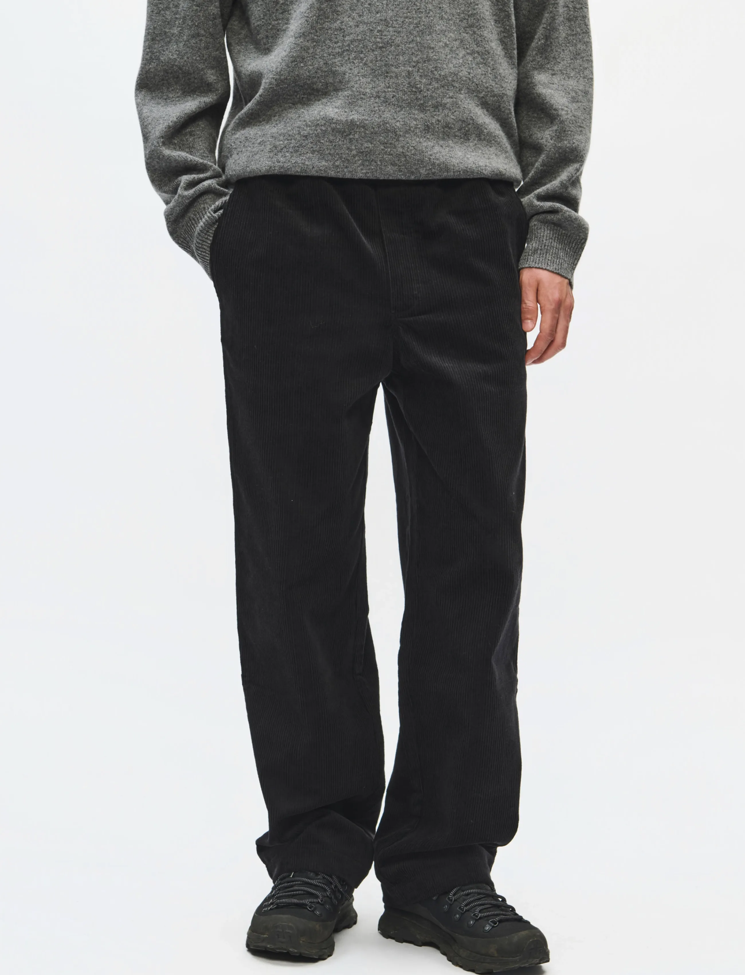 WOOD WOOD WWLax trousers 25188 - Tøj - BLACK SAND / black