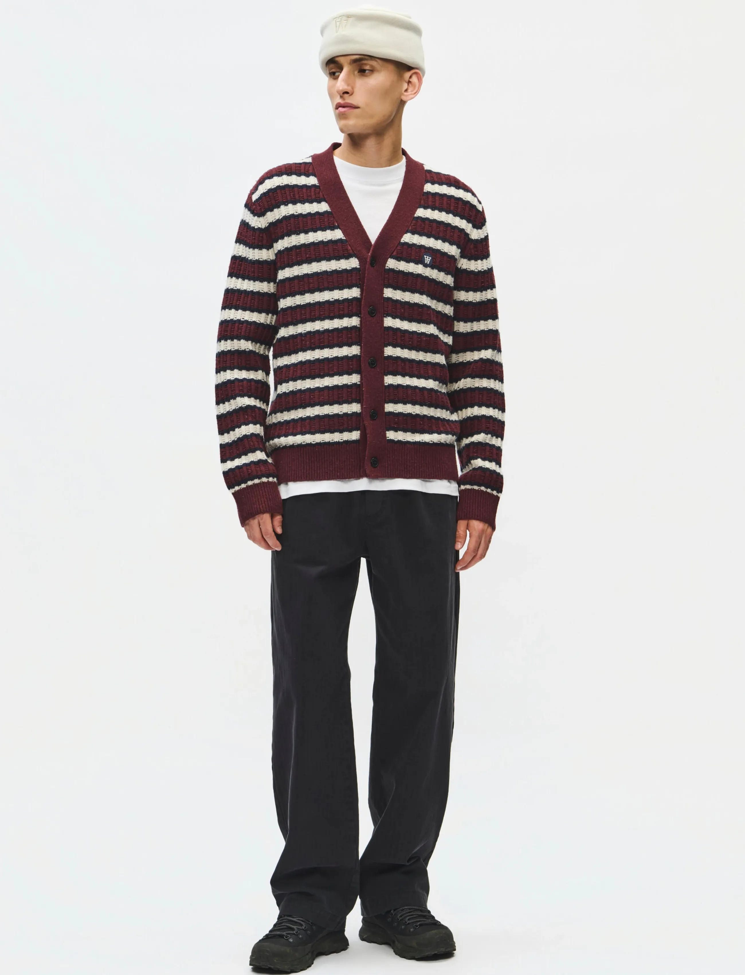 WOOD WOOD WWLax trousers 25189 - Püksid - BLACK / black