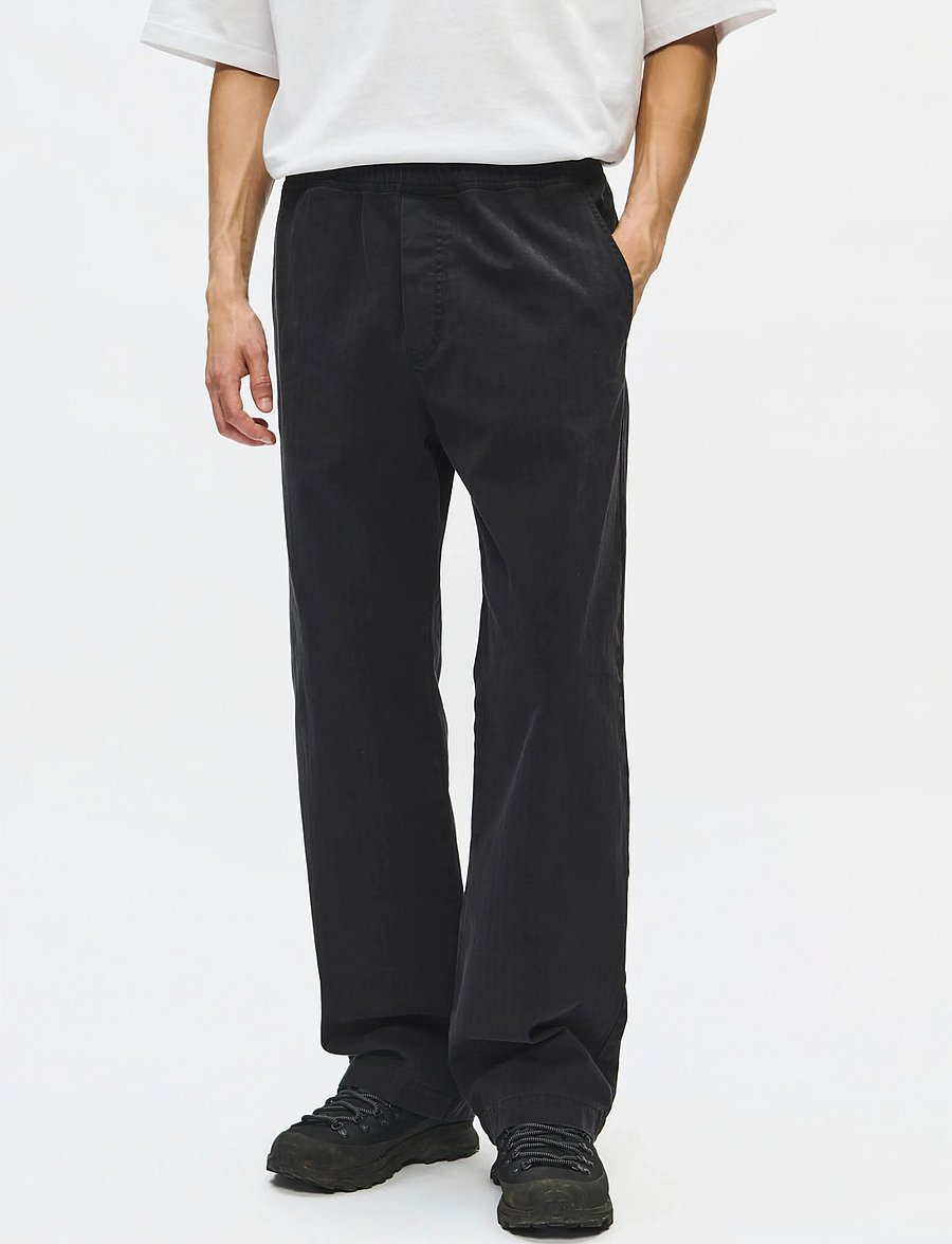 WOOD WOOD - WWLax trousers 25189 - freizeithosen - black - 0