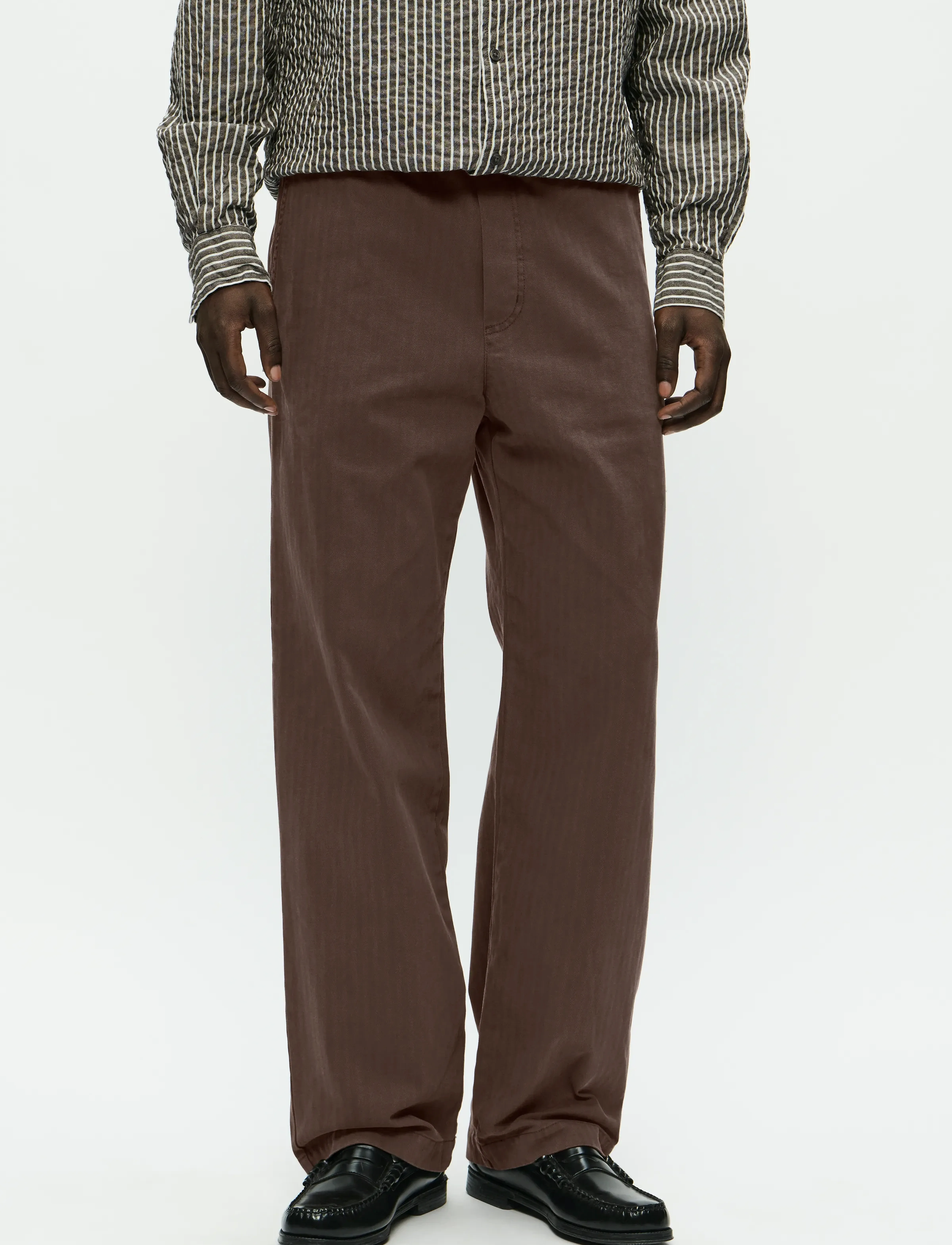WOOD Wwlax Trousers 25189, S, Trousers, Braun - Casual, Männerswear
