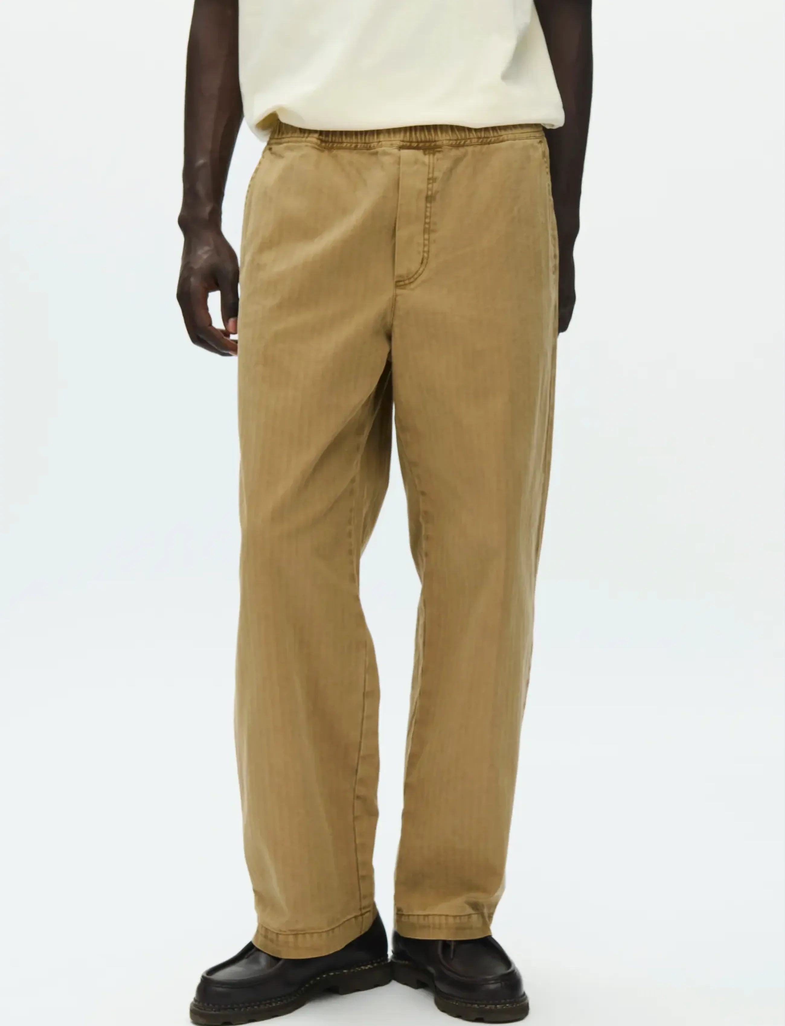 WOOD WOOD WWLax trousers 25189 - Pantalons - ERMINE / beige