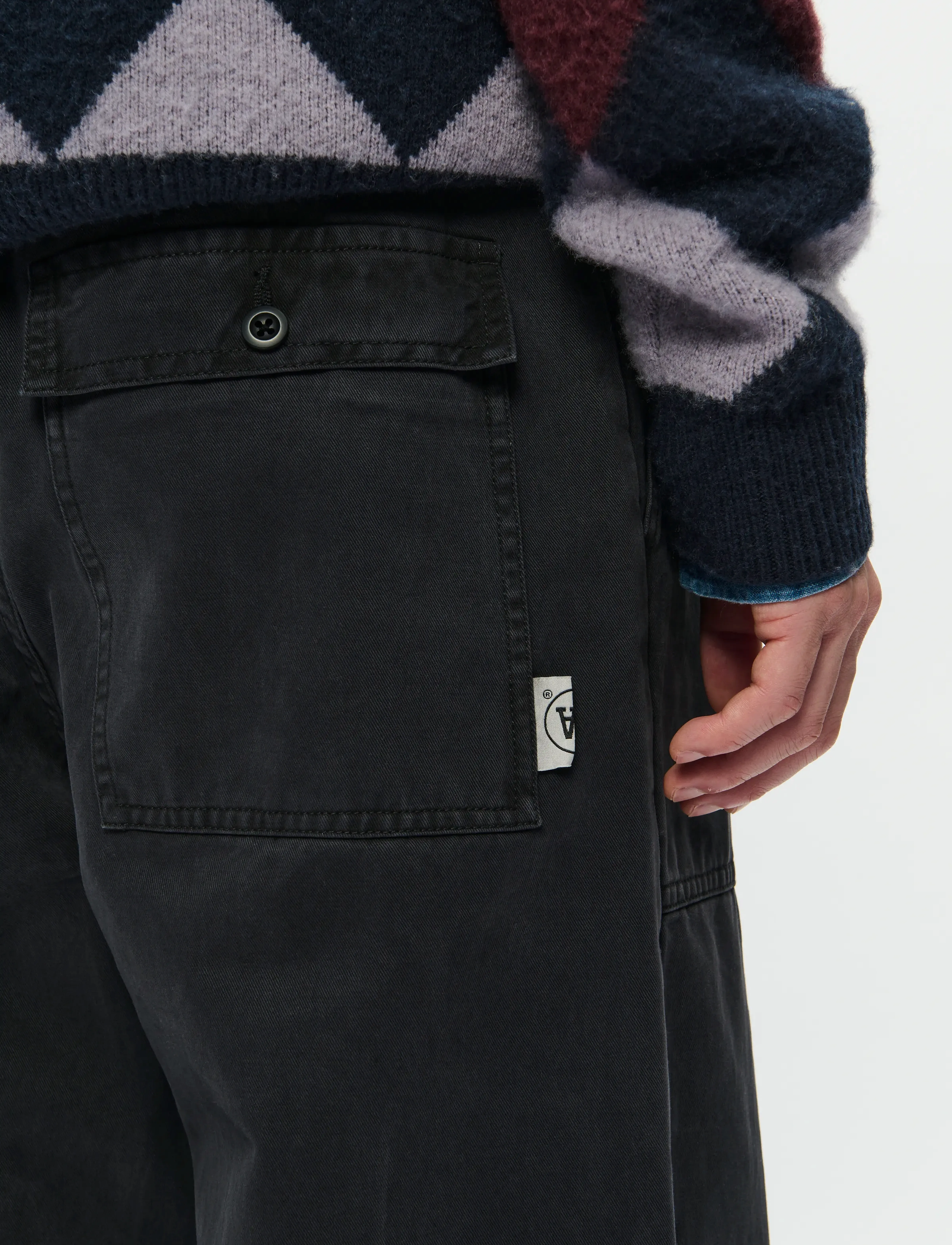WOOD WOOD - WWHeino trousers 25184 - pantalon cargo - black - 5