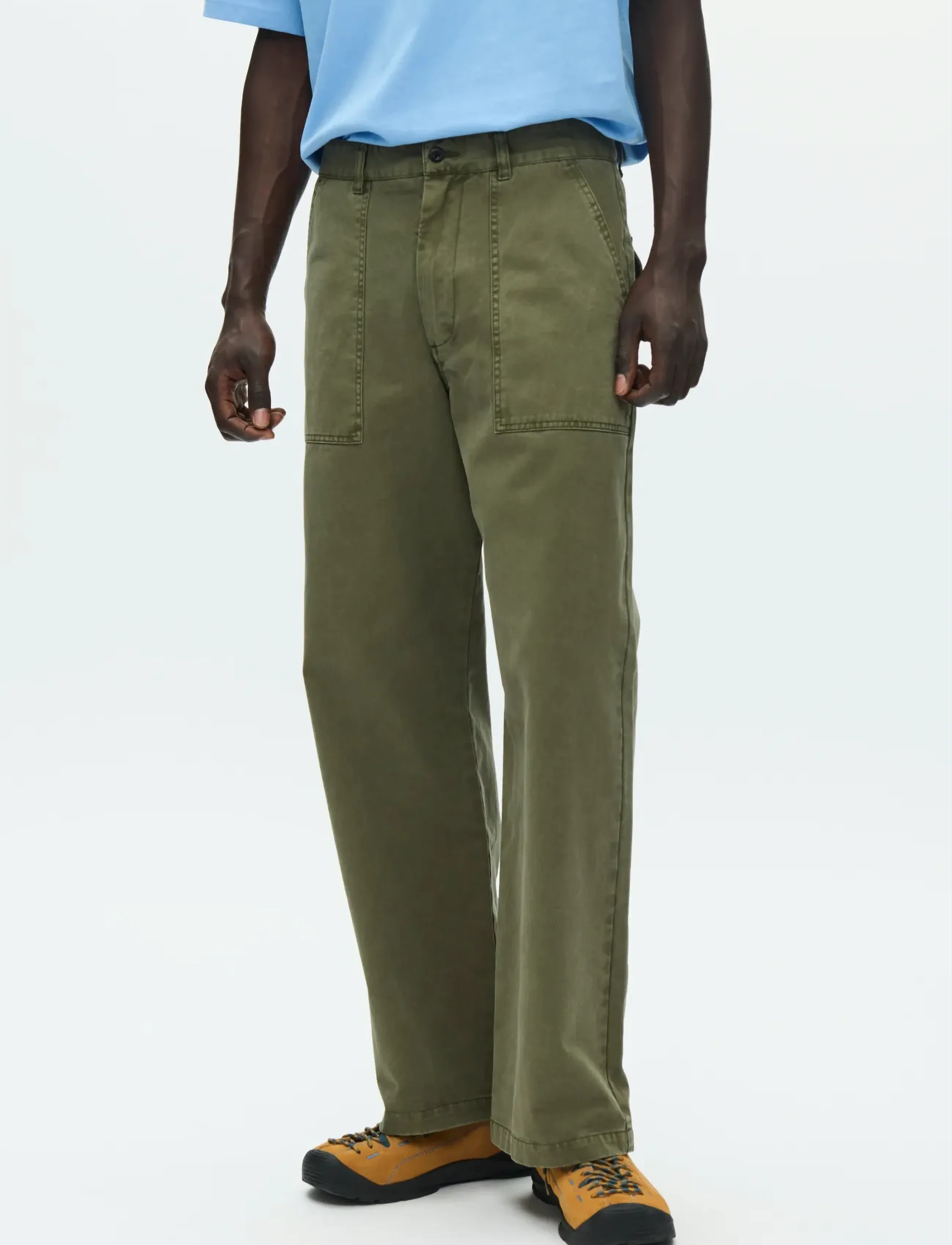 WOOD WOOD WWHeino trousers 25184 - Winter deals - GRAPE LEAF / khaki/green