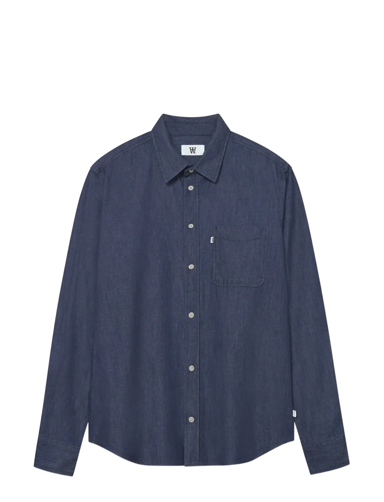 WOOD WOOD WWAdrian shirt 25237 - Denimskjorter - DARK BLUE DENIM / blue