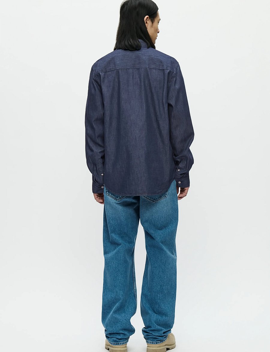 WOOD WOOD - WWAdrian shirt 25237 - jeanshemden - dark blue denim - 2