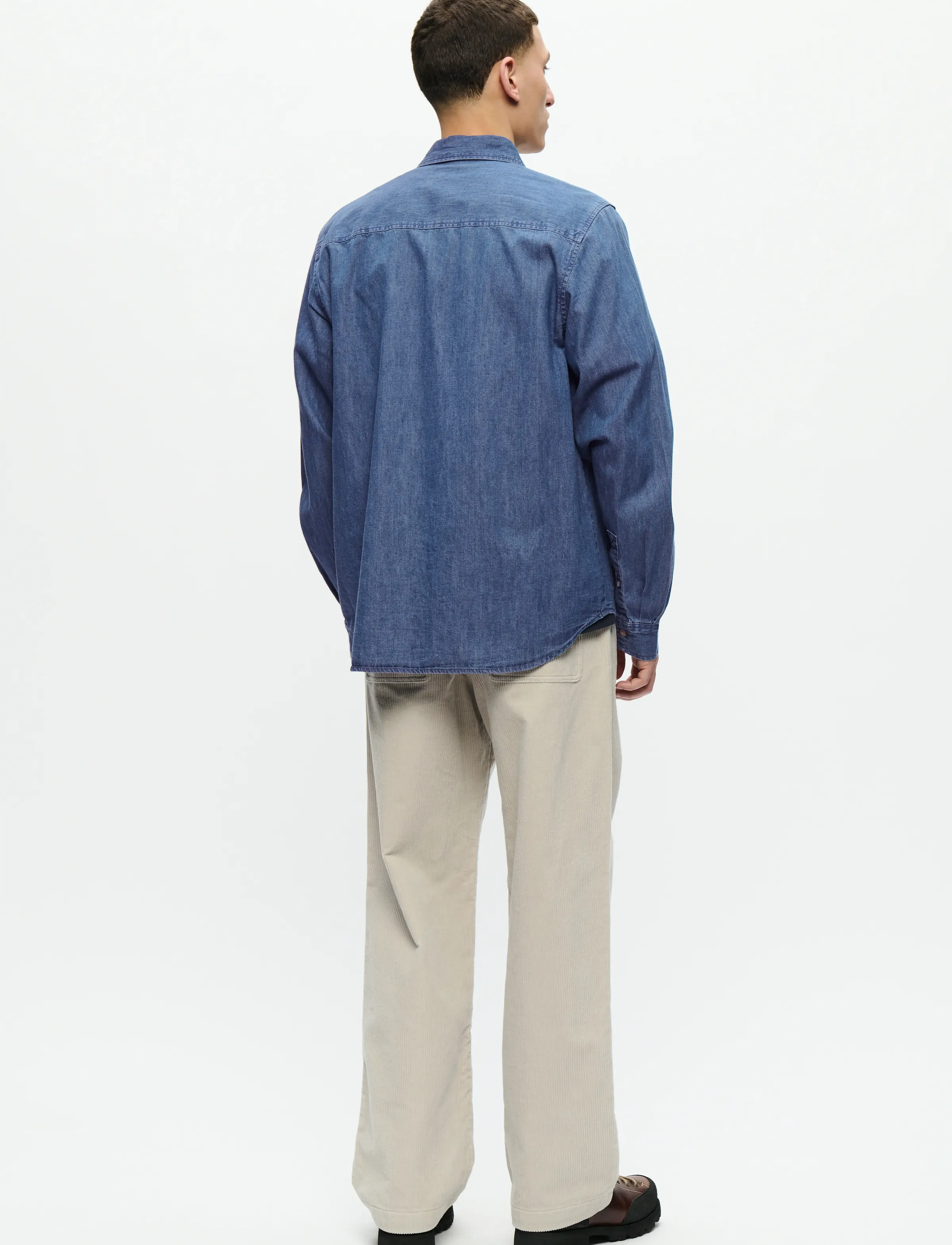WOOD WOOD - WWAdrian shirt 25237 - denimowe koszulki - medium blue denim - 2