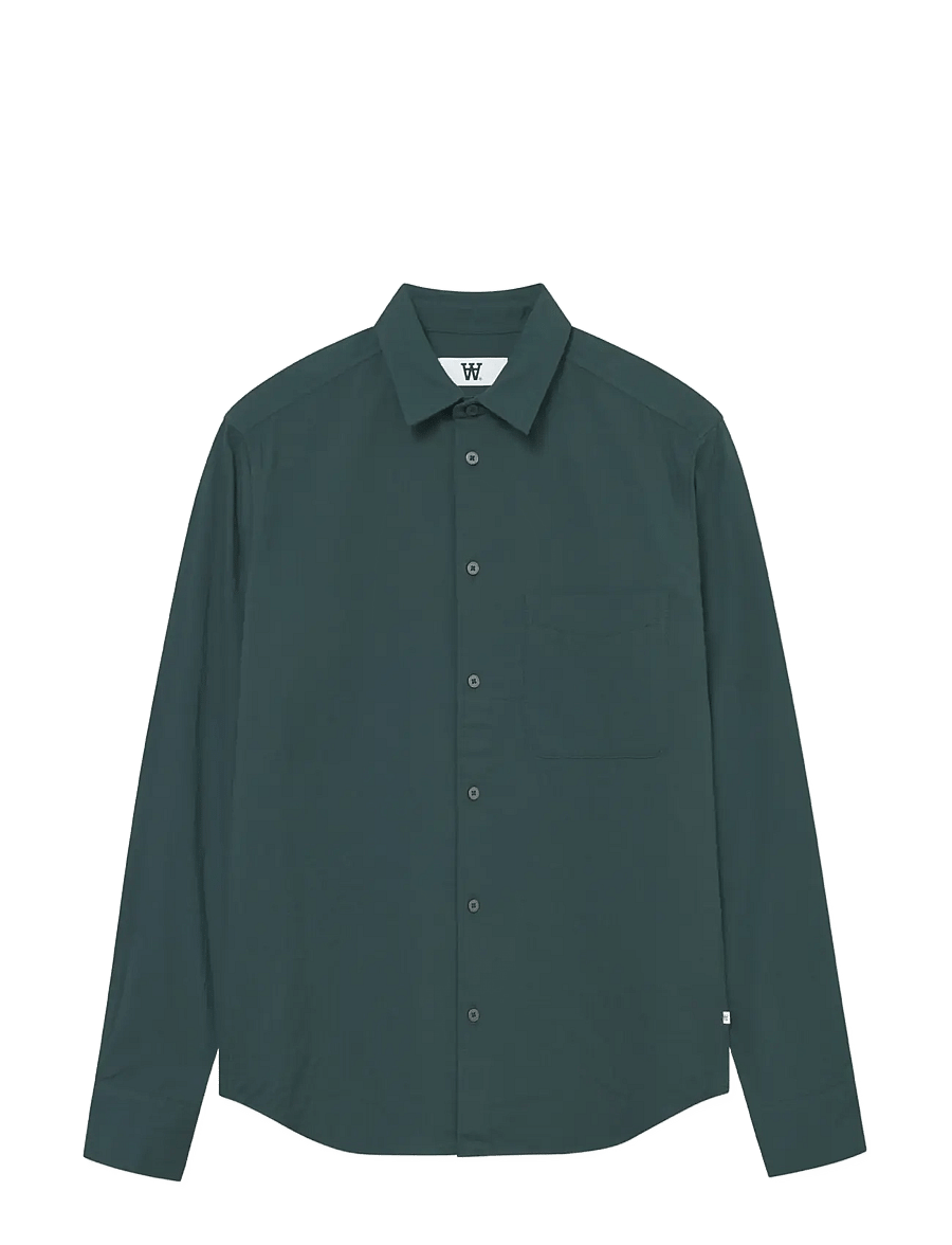 WOOD WOOD - WWAdrian shirt 25231 - casual skjortor - green gables - 1