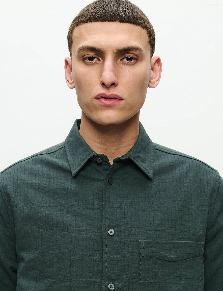 WOOD WOOD - WWAdrian shirt 25231 - vabaajasärgid - green gables - 0