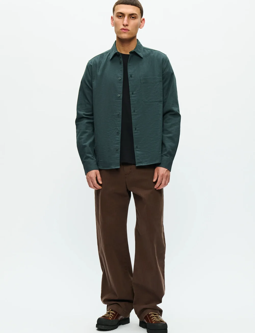 WOOD WOOD - WWAdrian shirt 25231 - casual skjortor - green gables - 2