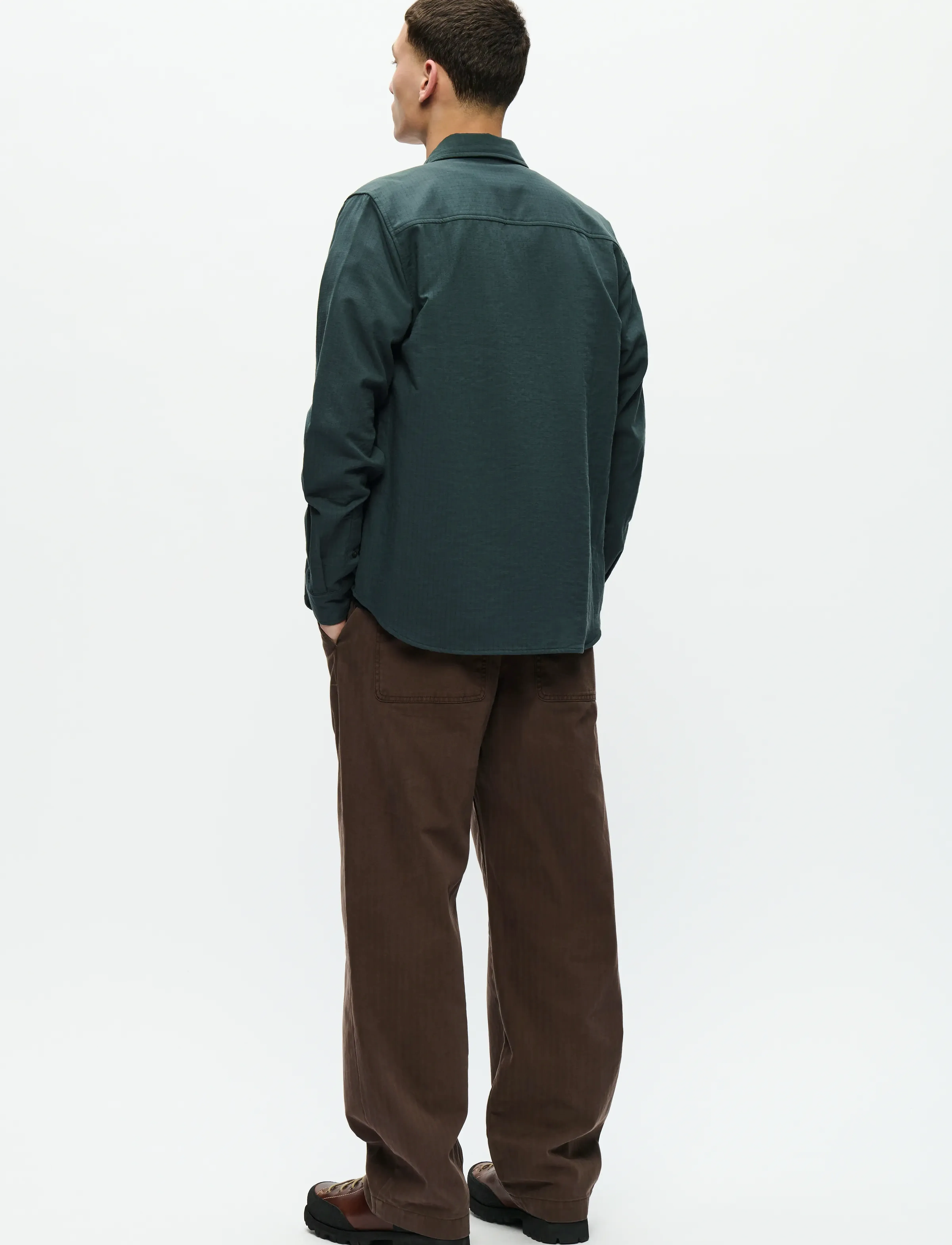 WOOD WOOD - WWAdrian shirt 25231 - casual skjorter - green gables - 3