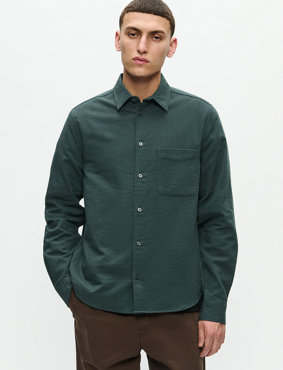 WOOD WOOD - WWAdrian shirt 25231 - vabaajasärgid - green gables - 4