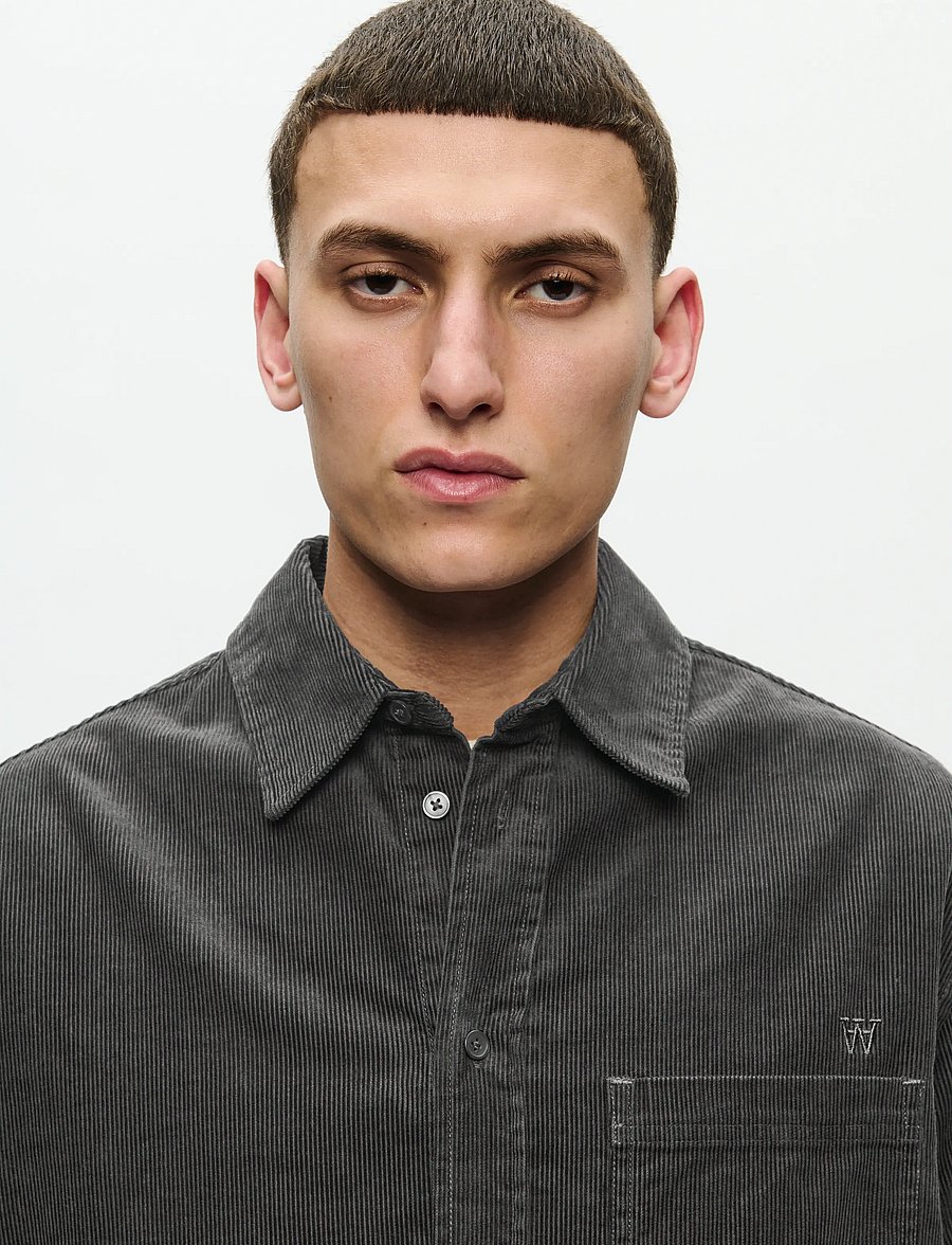 WOOD WOOD - WWCooper shirt 25204 - chemises décontractées - black sand - 0
