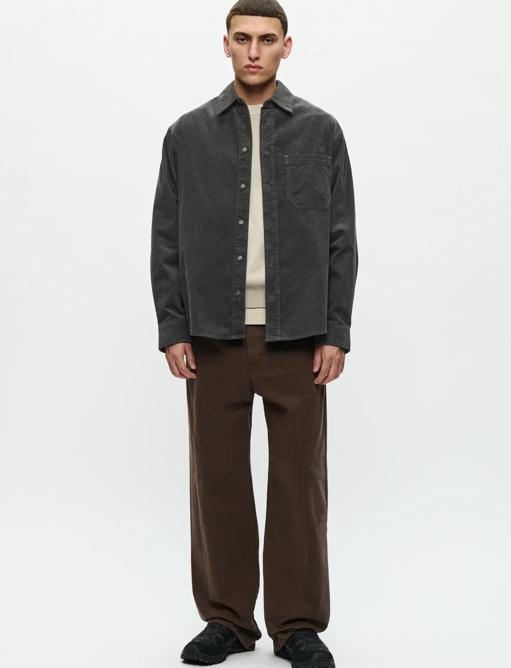 WOOD WOOD - WWCooper shirt 25204 - casual skjorter - black sand - 2