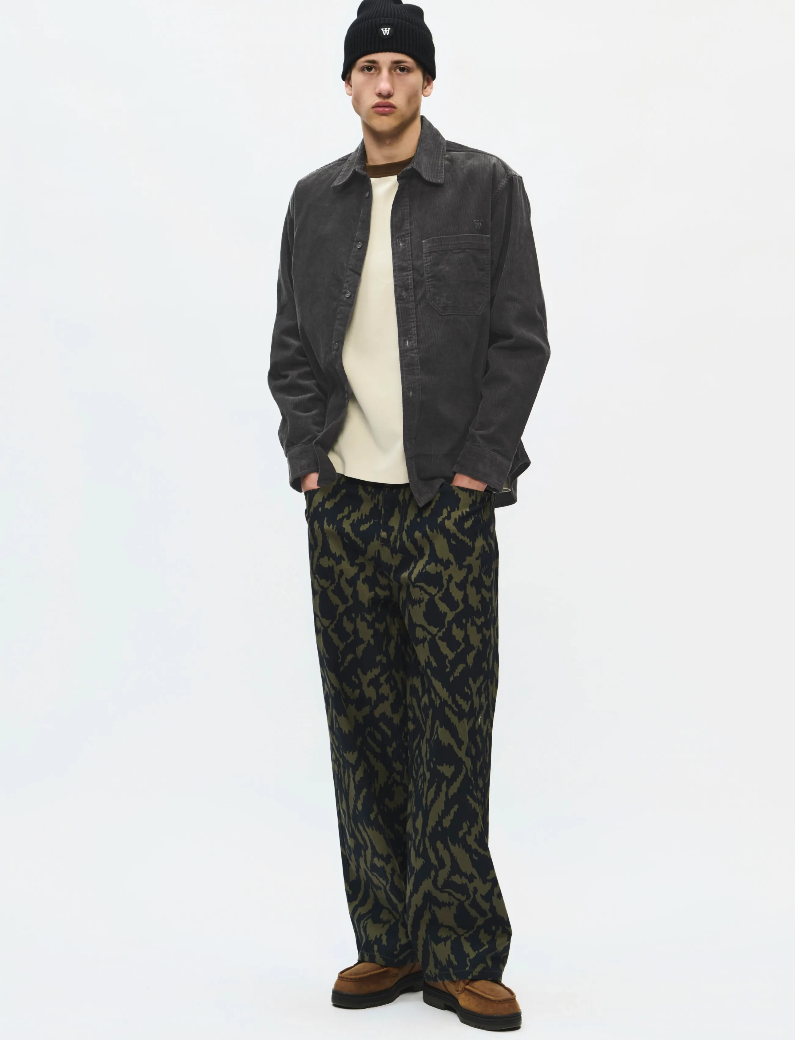 WOOD WOOD - WWCooper shirt 25204 - casual skjorter - black sand - 2
