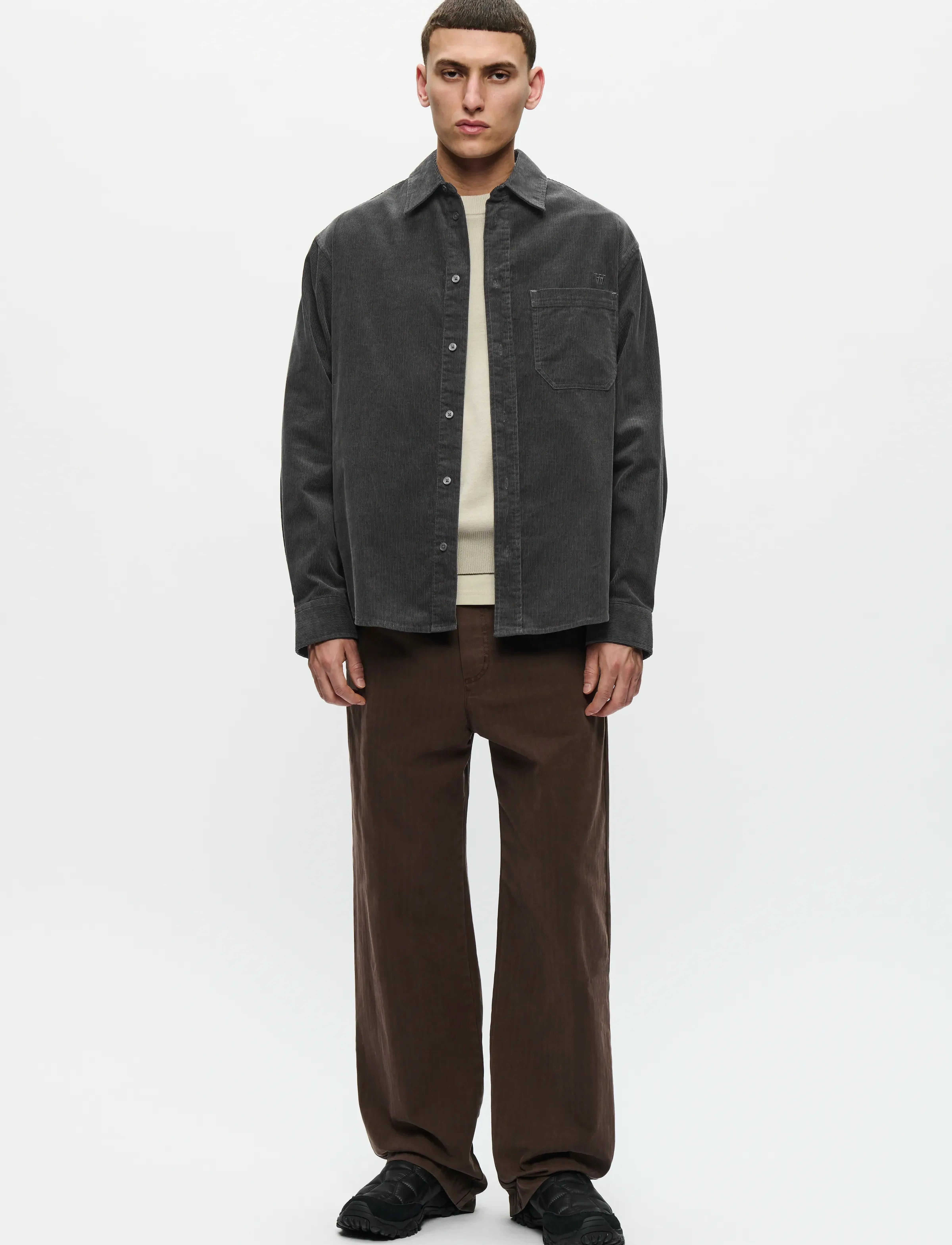 WOOD WOOD - WWCooper shirt 25204 - casual skjortor - black sand - 2