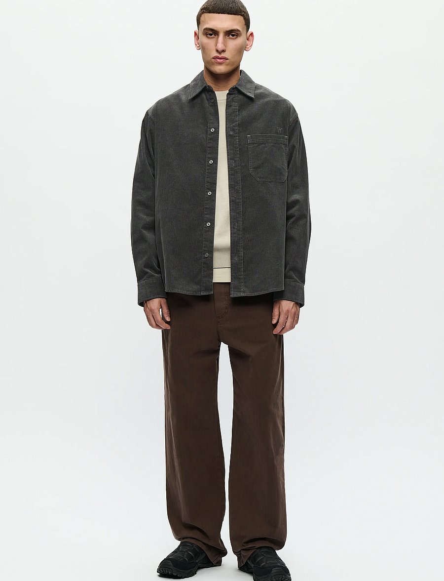 WOOD WOOD - WWCooper shirt 25204 - chemises décontractées - black sand - 2