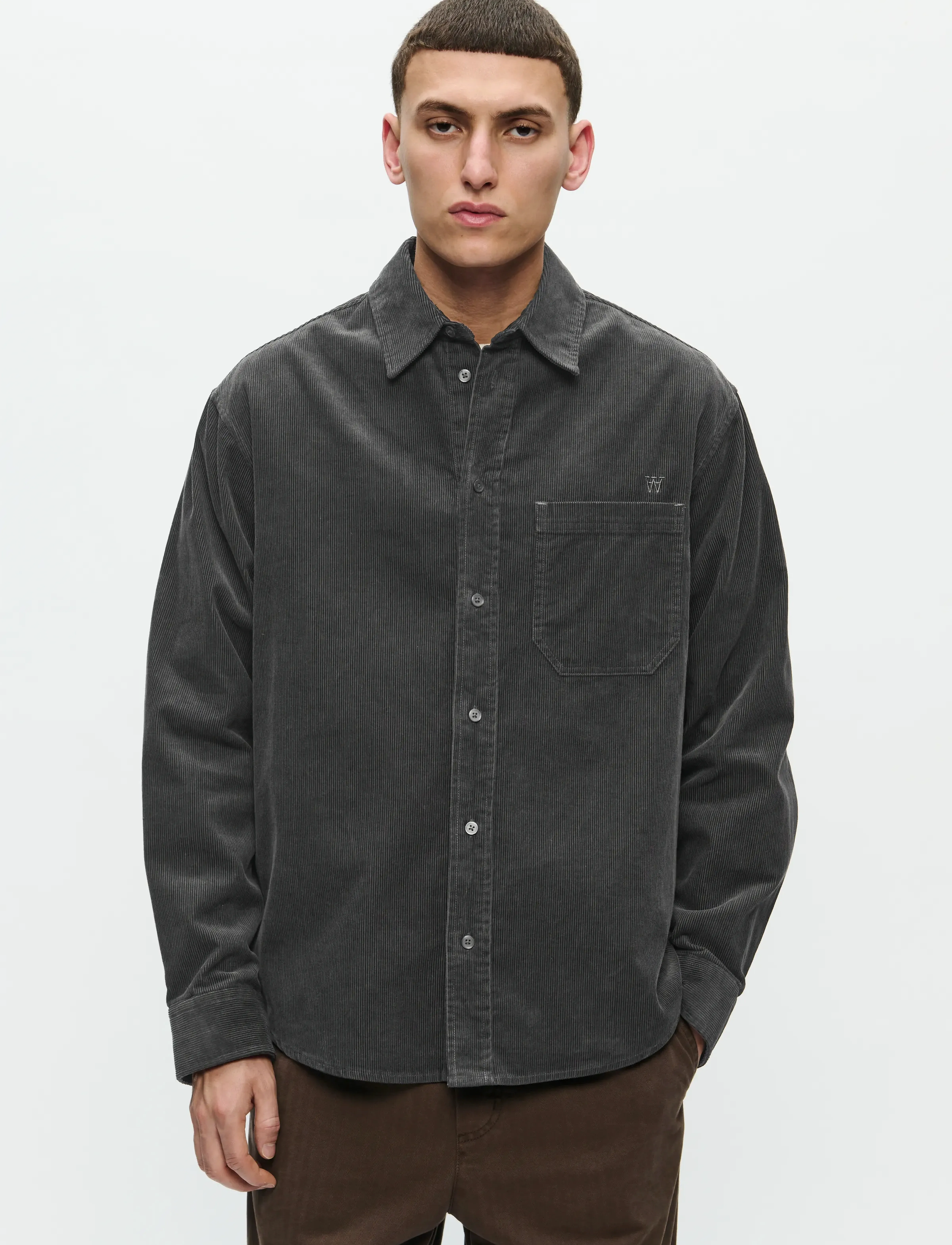 WOOD WOOD - WWCooper shirt 25204 - casual skjortor - black sand - 3