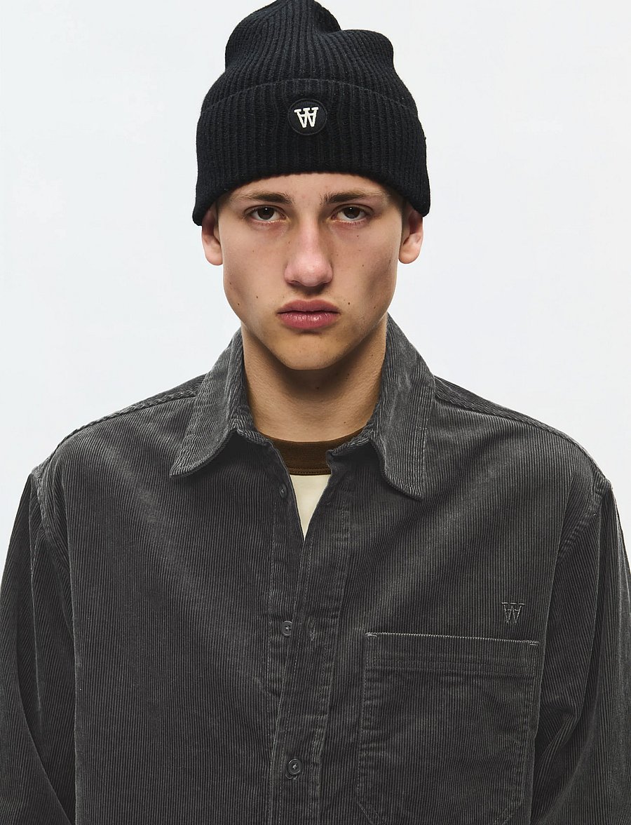 WOOD WOOD - WWCooper shirt 25204 - casual skjorter - black sand - 4