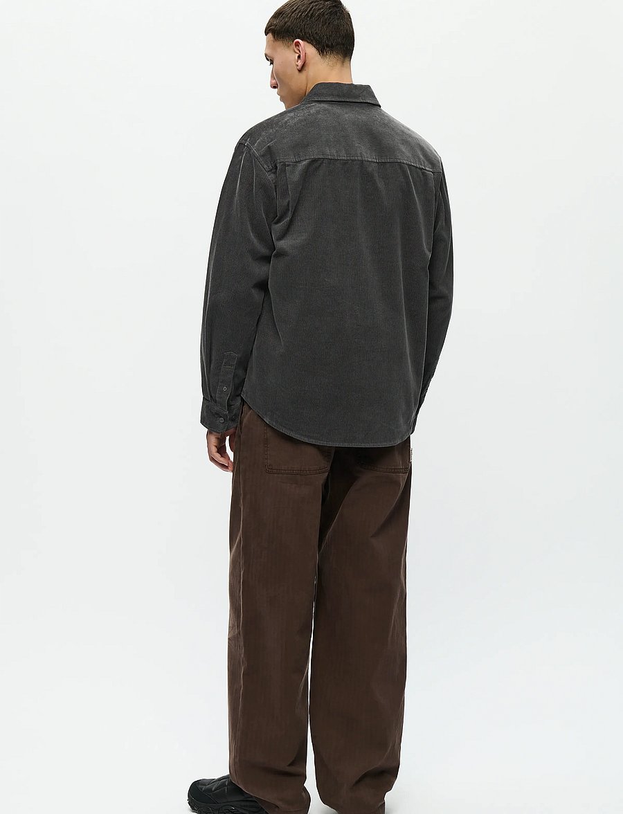 WOOD WOOD - WWCooper shirt 25204 - chemises décontractées - black sand - 4