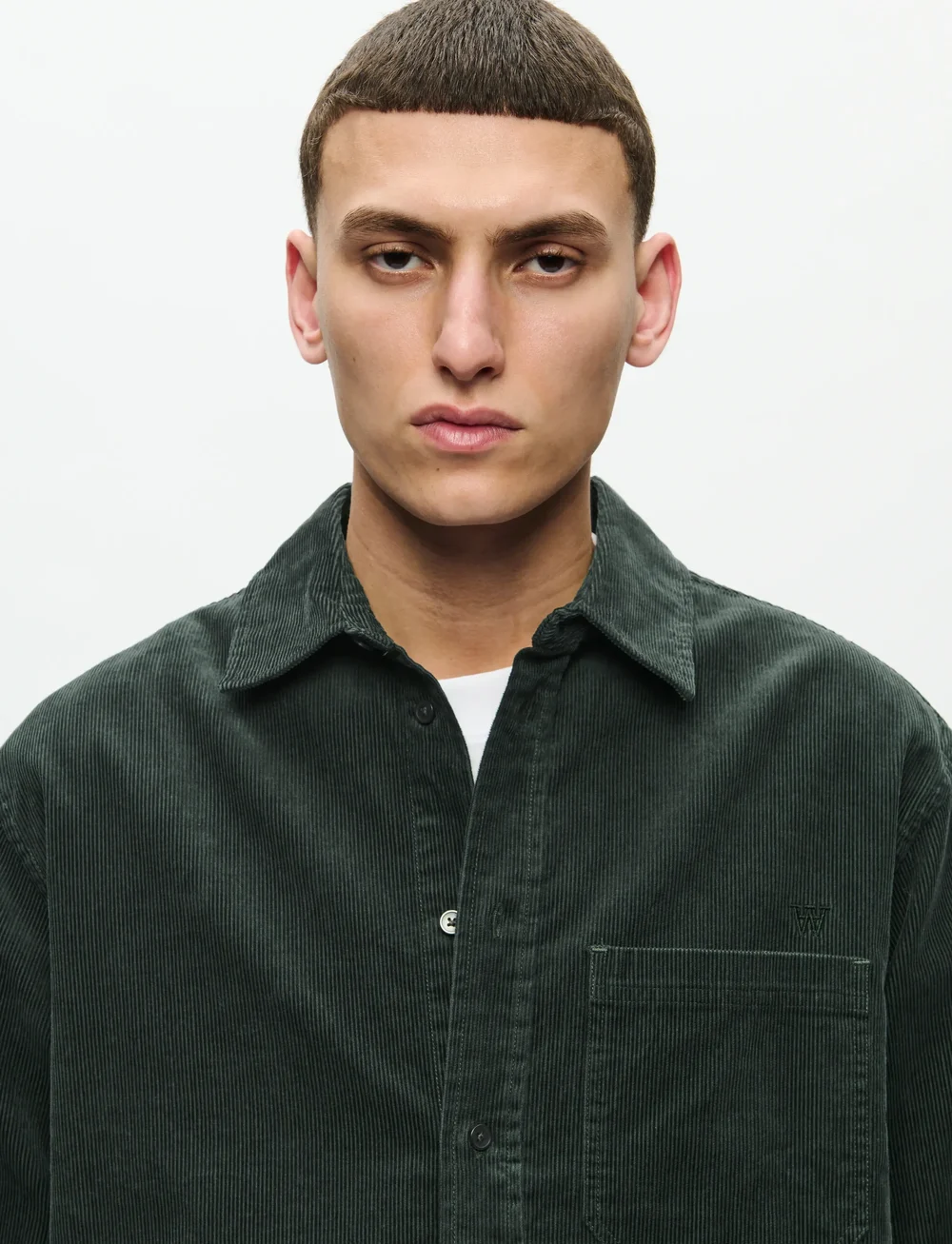 WOOD WOOD - WWCooper shirt 25204 - casual skjorter - green gables - 0