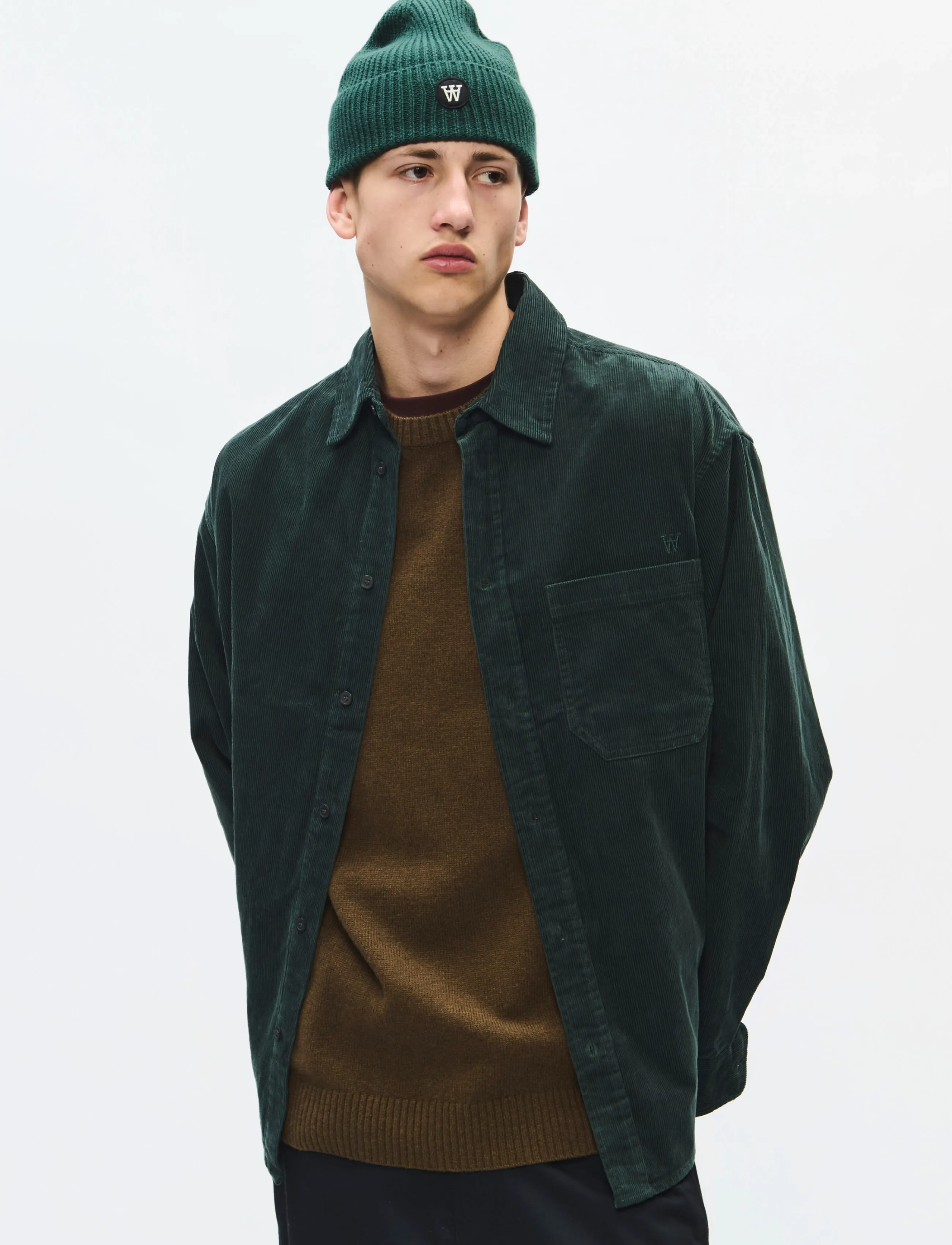 WOOD WOOD WWCooper shirt 25204 - Casual skjortor - GREEN GABLES / green