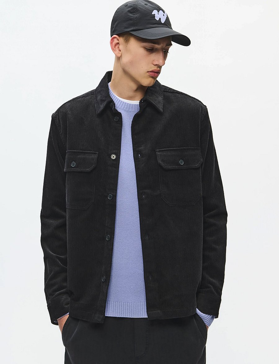 WOOD WOOD - WWClay overshirt 25188 - osta stiili järgi - black sand - 0