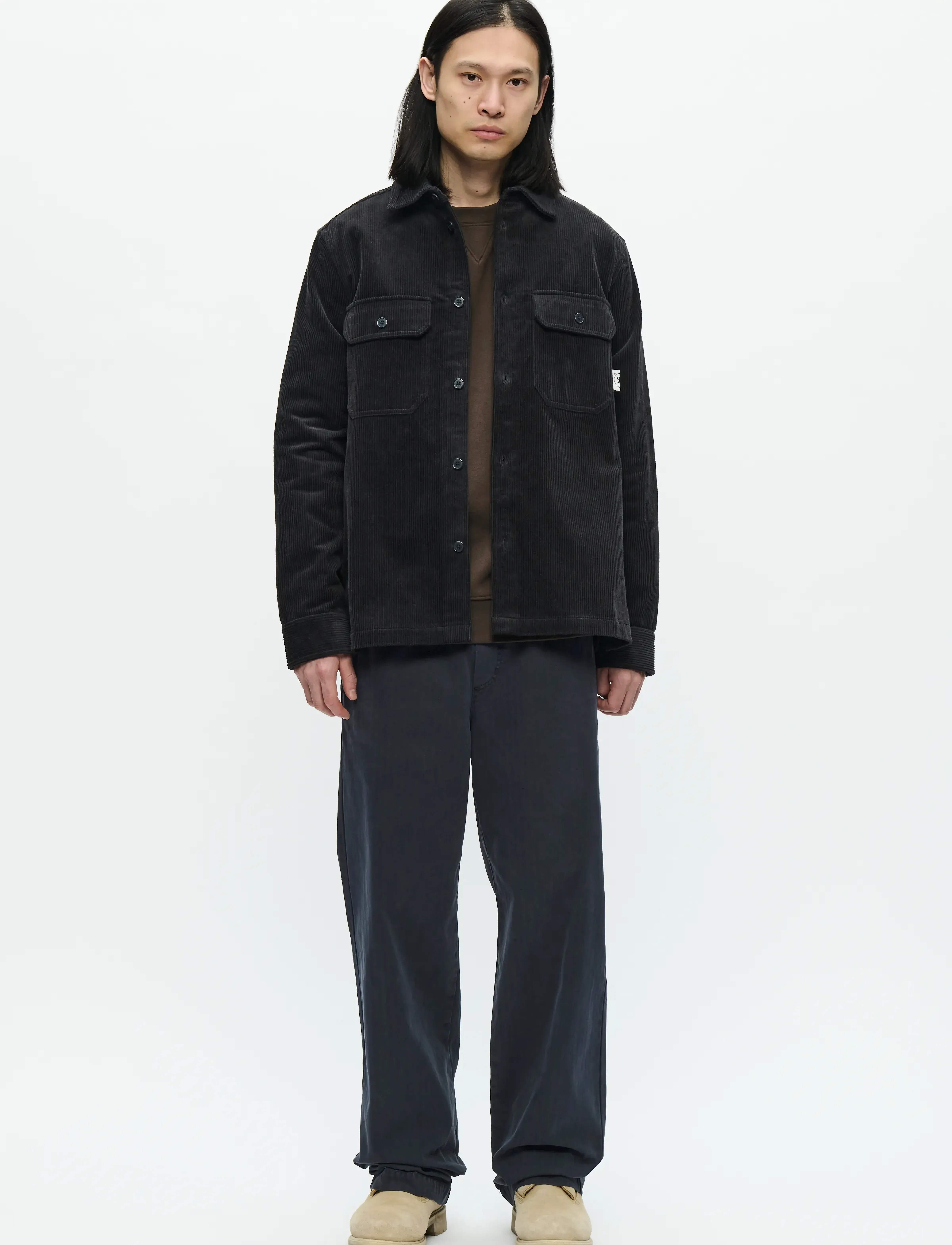 WOOD WOOD - WWClay overshirt 25188 - nach stil kaufen - black sand - 2