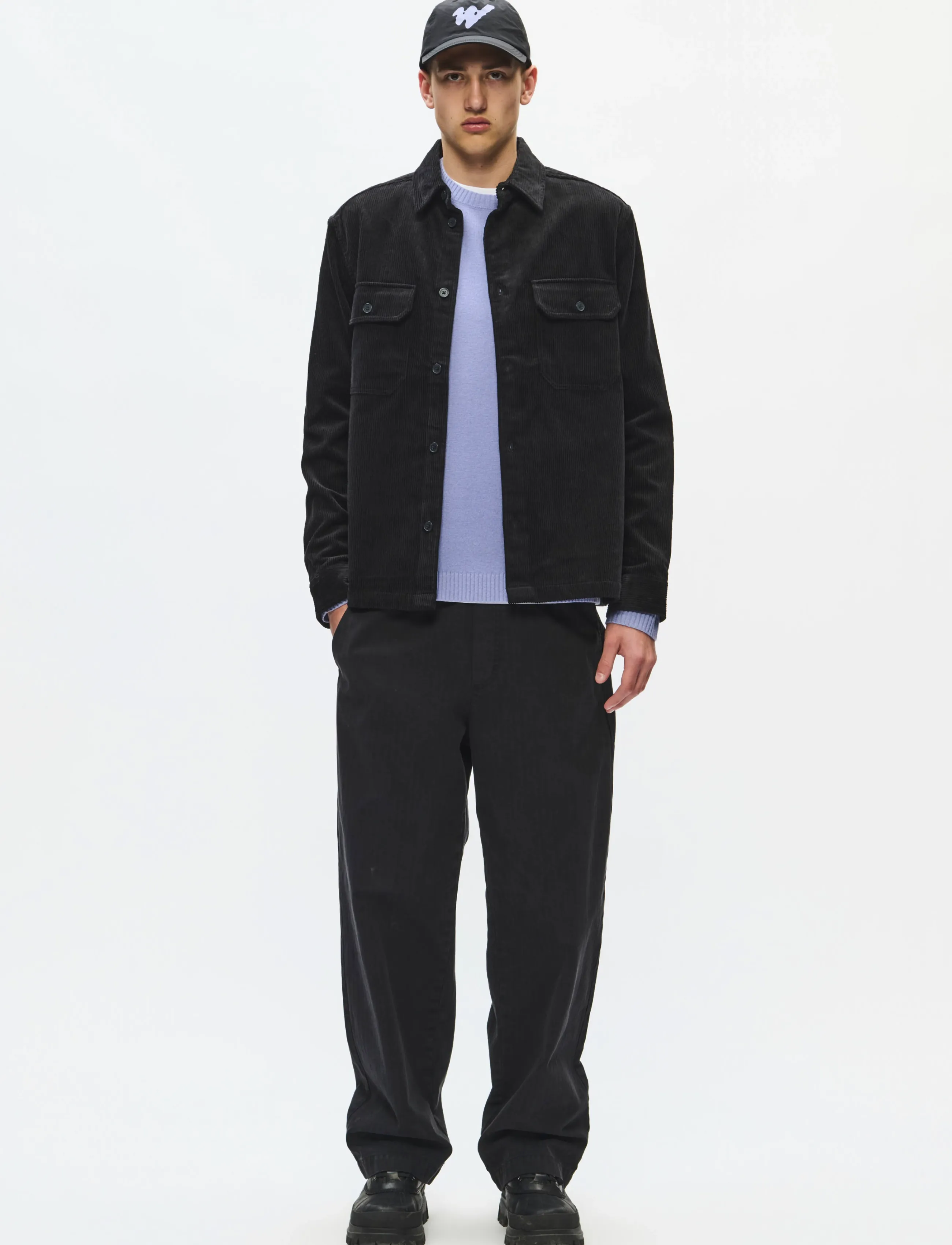 WOOD WOOD - WWClay overshirt 25188 - osta stiili järgi - black sand - 2