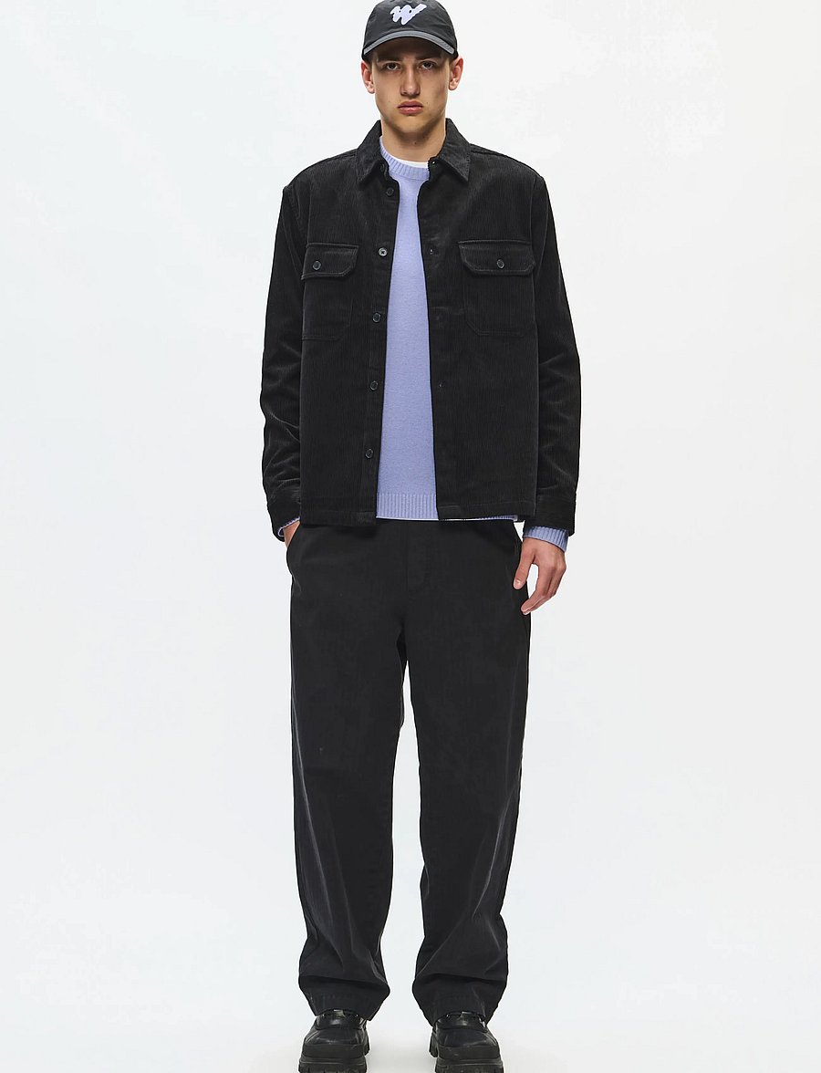 WOOD WOOD - WWClay overshirt 25188 - osta stiili järgi - black sand - 2