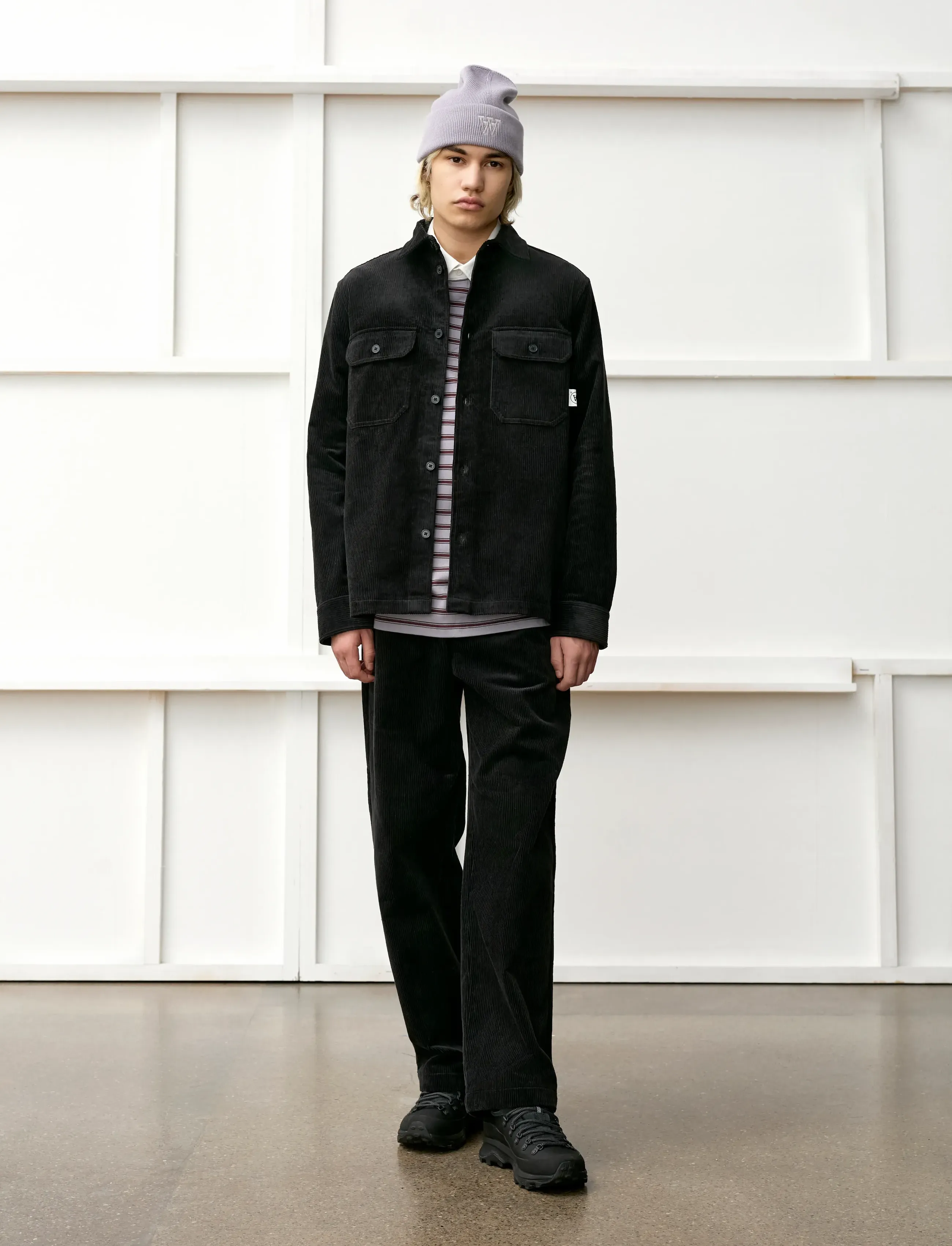 WOOD WOOD WWClay overshirt 25188 - Kleidung - BLACK SAND / black