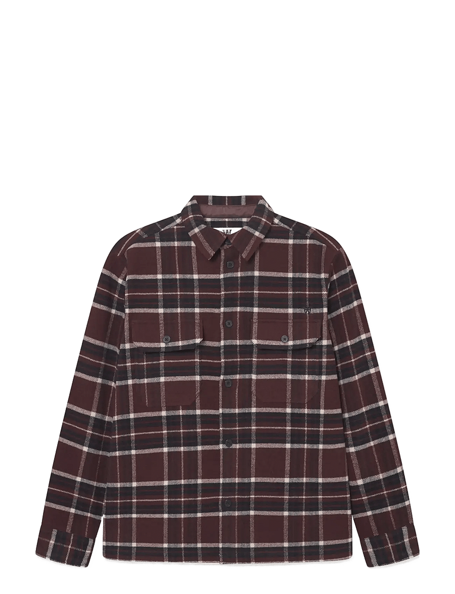 WOOD WOOD - WWClay overshirt 25213 - nach stil kaufen - decadent chocolate check - 1