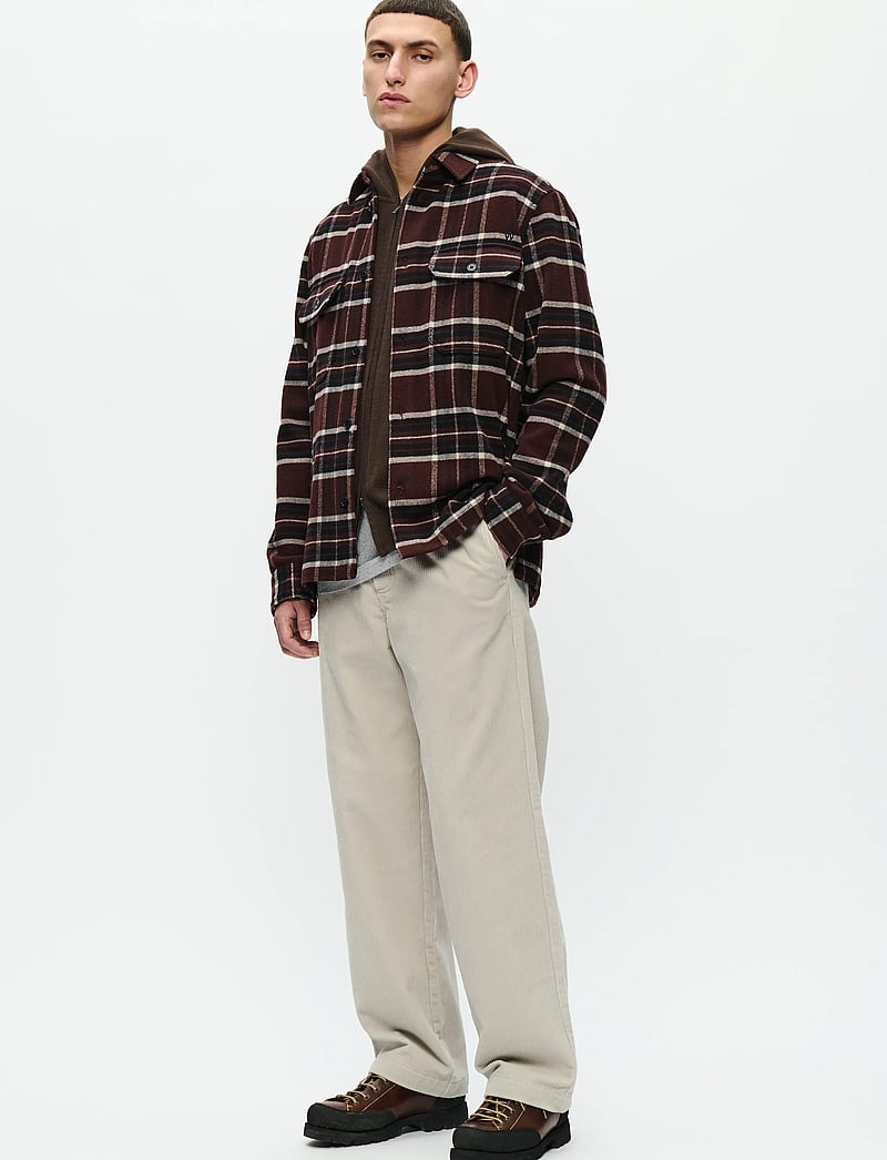 WOOD WOOD - WWClay overshirt 25213 - shop efter stil - decadent chocolate check - 2