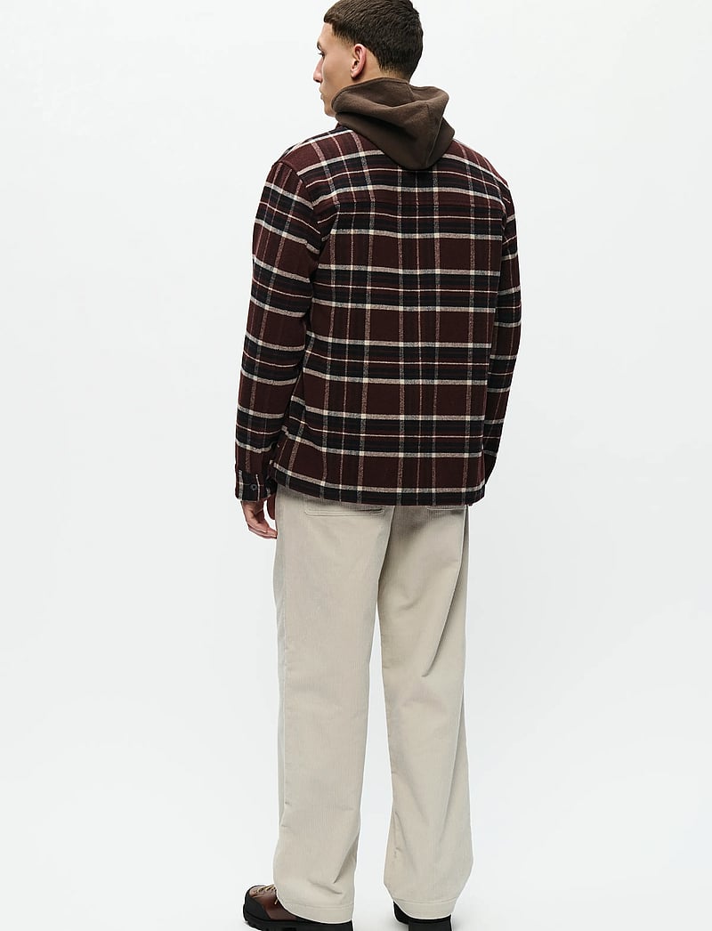 WOOD WOOD - WWClay overshirt 25213 - shop efter stil - decadent chocolate check - 3