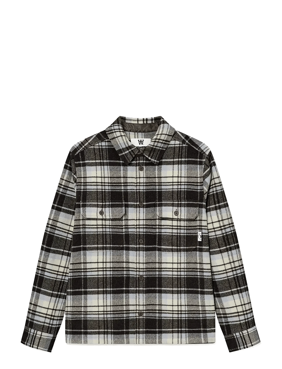 WOOD WOOD - WWClay overshirt 25213 - nach stil kaufen - chocolate torte check - 1