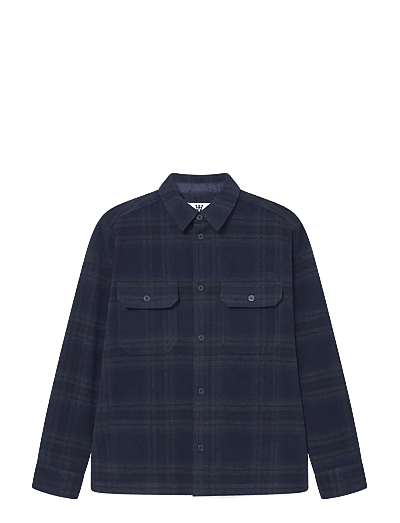 WOOD WOOD WWClay overshirt 25213 - Overshirts - SALUTE CHECK / navy