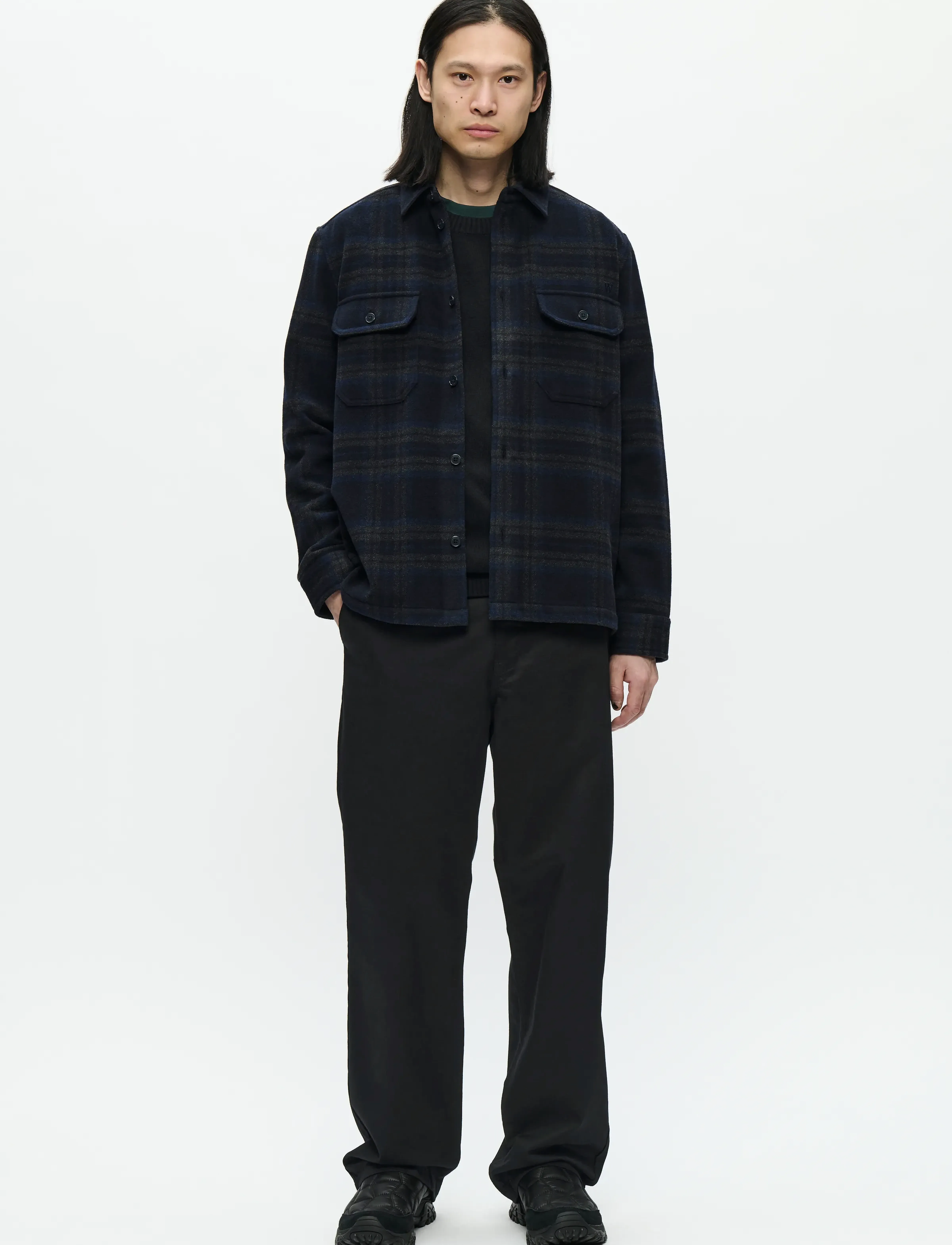 WOOD WOOD - WWClay overshirt 25213 - shoppa efter stil - salute check - 2