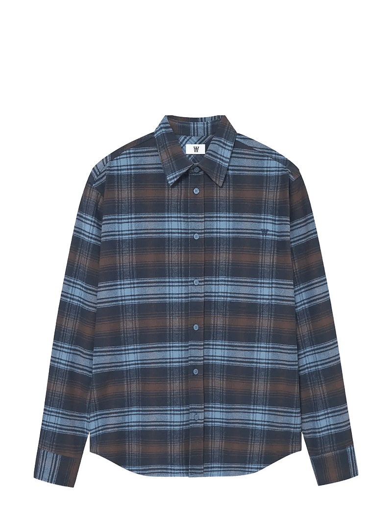 WOOD WOOD - WWCooper shirt 25236 - karierte hemden - bluefin check - 1