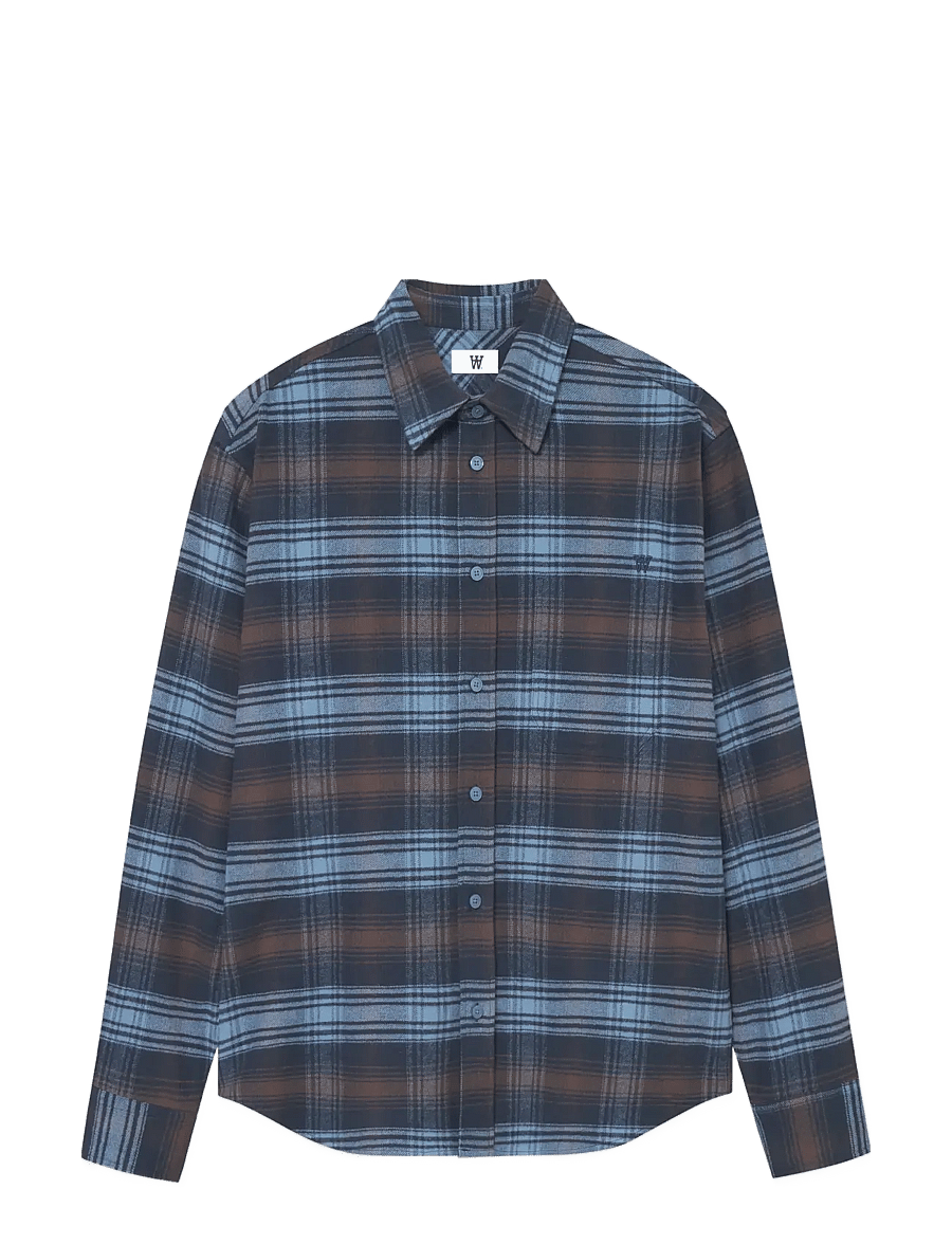 WOOD WOOD - WWCooper shirt 25236 - ruudulised särgid - bluefin check - 1