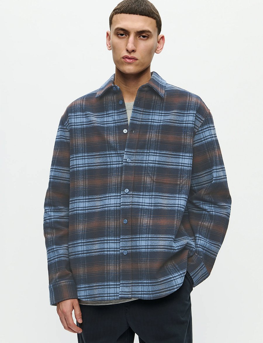 WOOD WOOD - WWCooper shirt 25236 - ruudulised särgid - bluefin check - 0