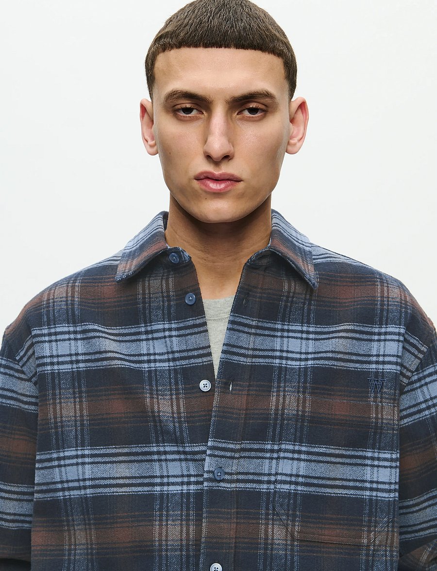 WOOD WOOD - WWCooper shirt 25236 - ruudulised särgid - bluefin check - 4