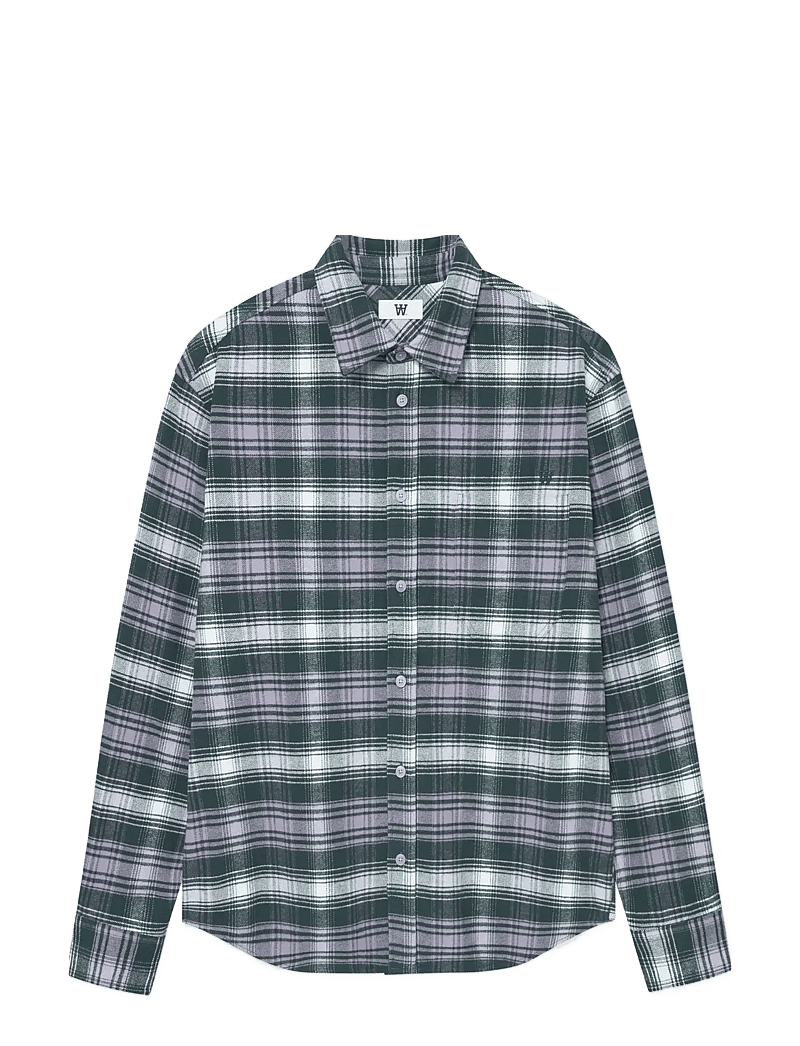 WOOD WOOD - WWCooper shirt 25236 - ternede skjorter - minimal gray check - 1