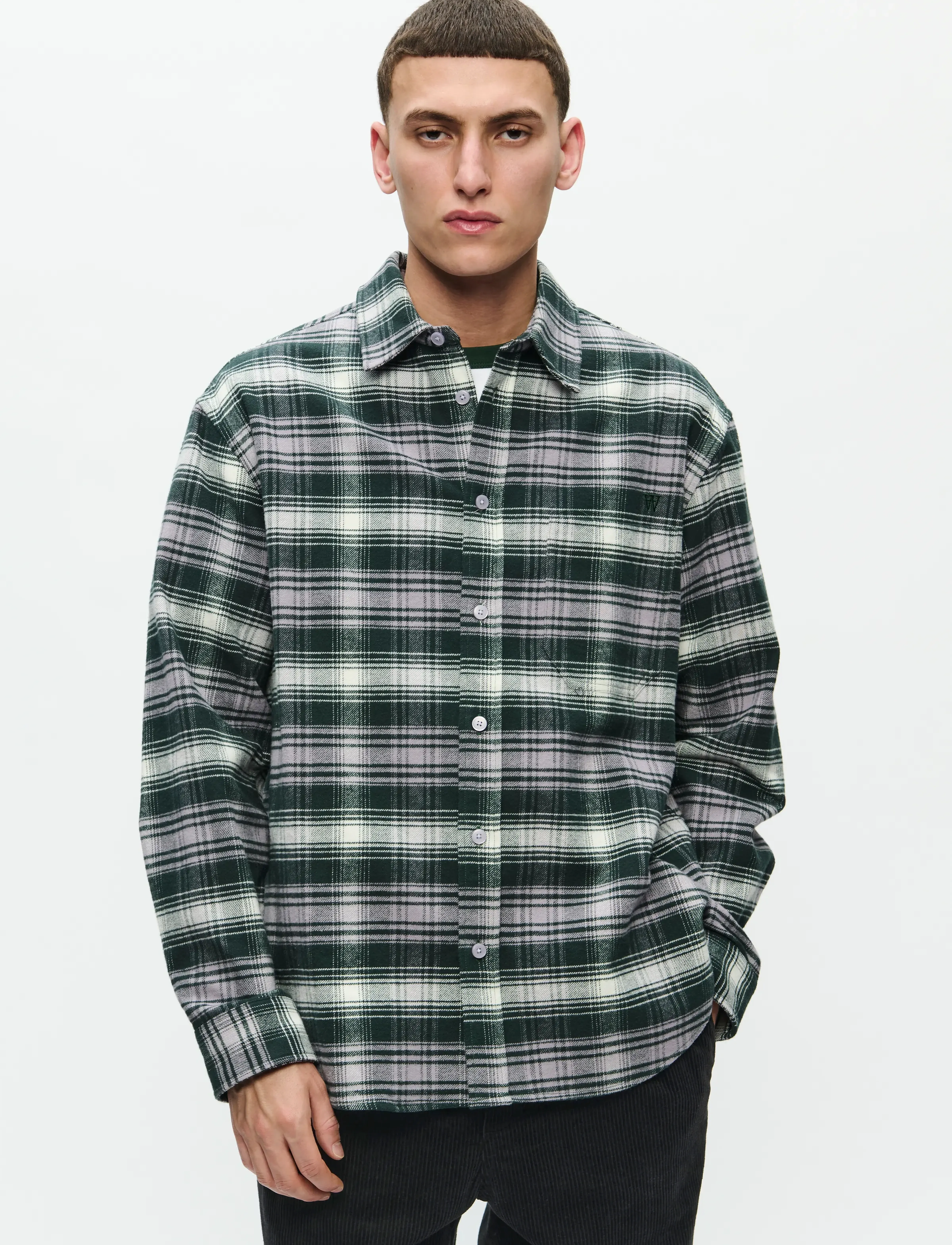 WOOD WOOD - WWCooper shirt 25236 - karierte hemden - minimal gray check - 3