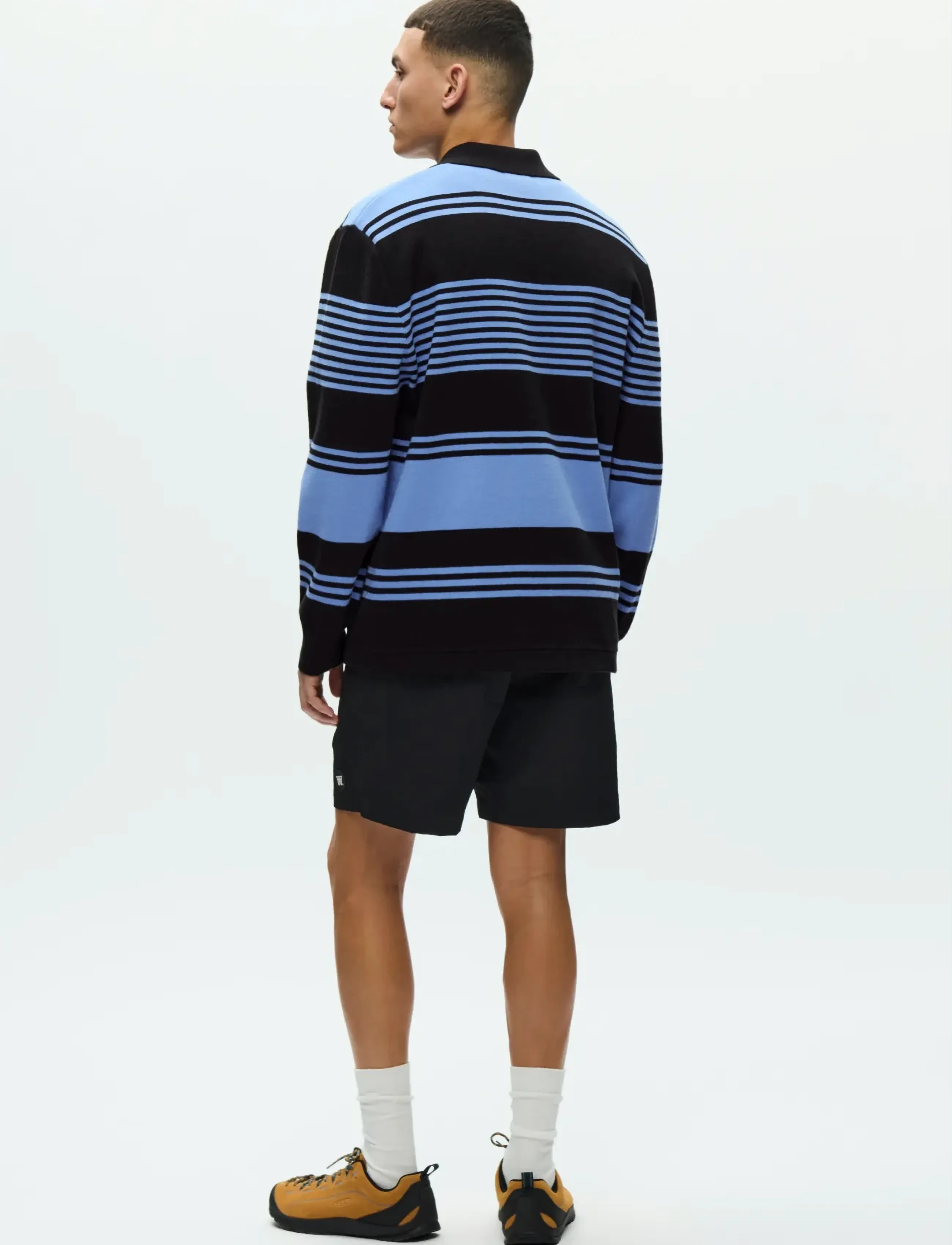 WOOD WOOD - WWCurt polo 25212 - pikkade varrukatega kootud polosärgid - azurine stripe - 3