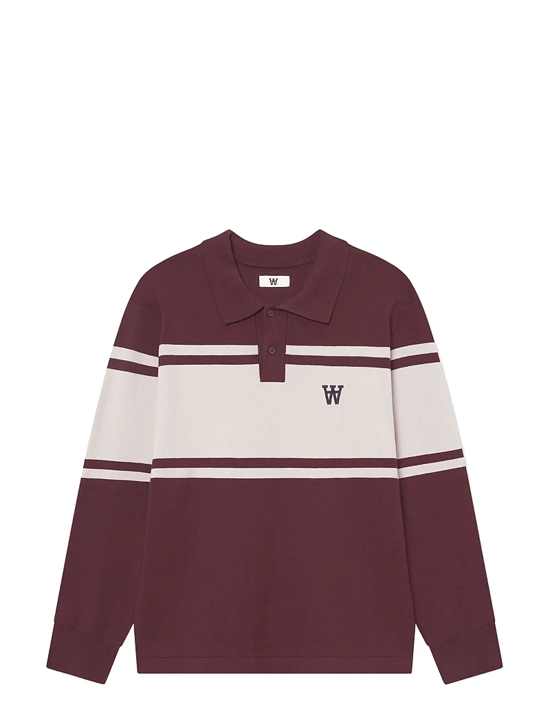 WOOD WOOD - WWCurt polo 25212 - knitted polos - decadent chocolate - 1