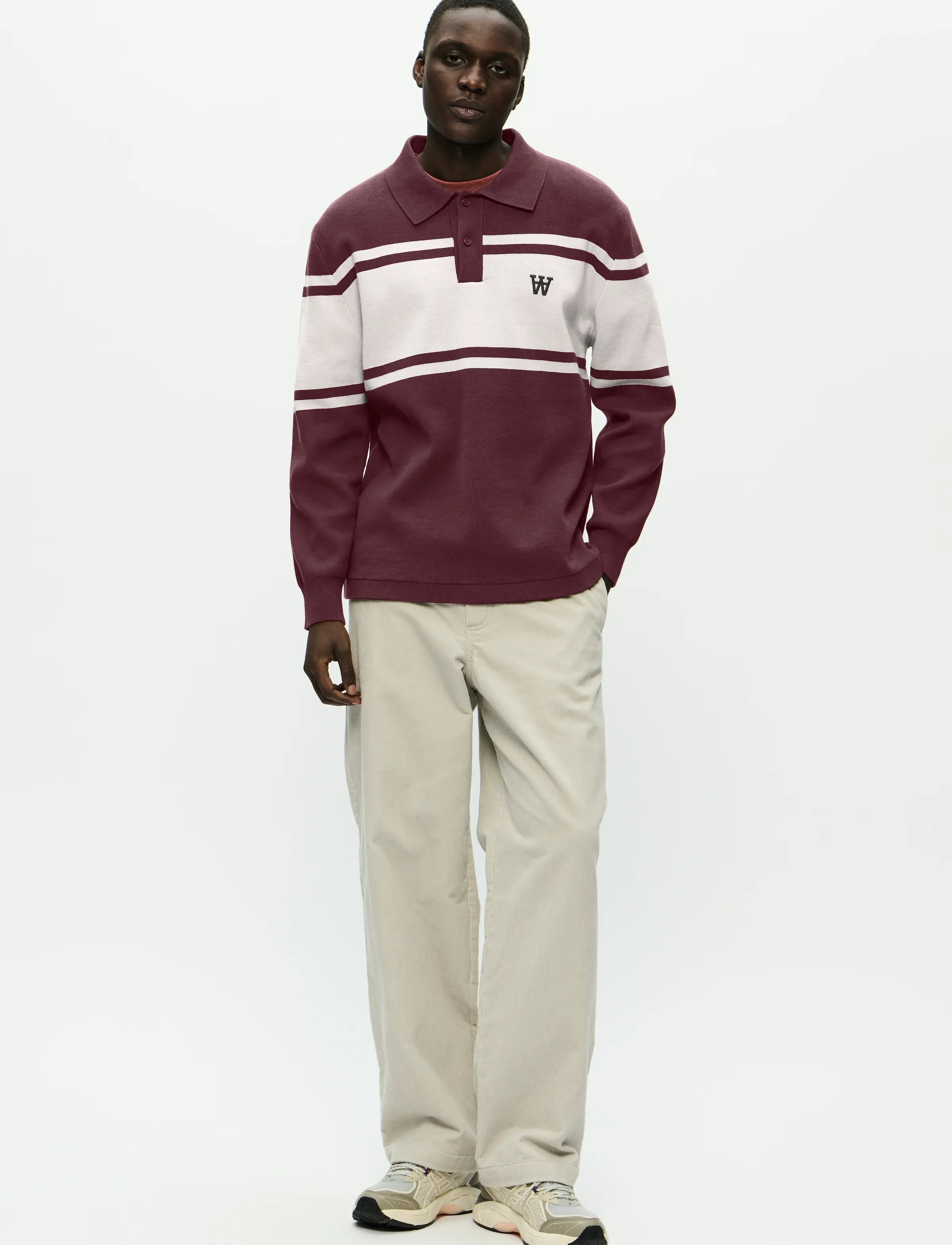 WOOD WOOD - WWCurt polo 25212 - poloer i strik med lange ærmer - decadent chocolate - 2