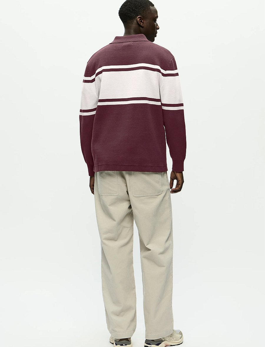 WOOD WOOD - WWCurt polo 25212 - long-sleeved knitted polos - decadent chocolate - 3