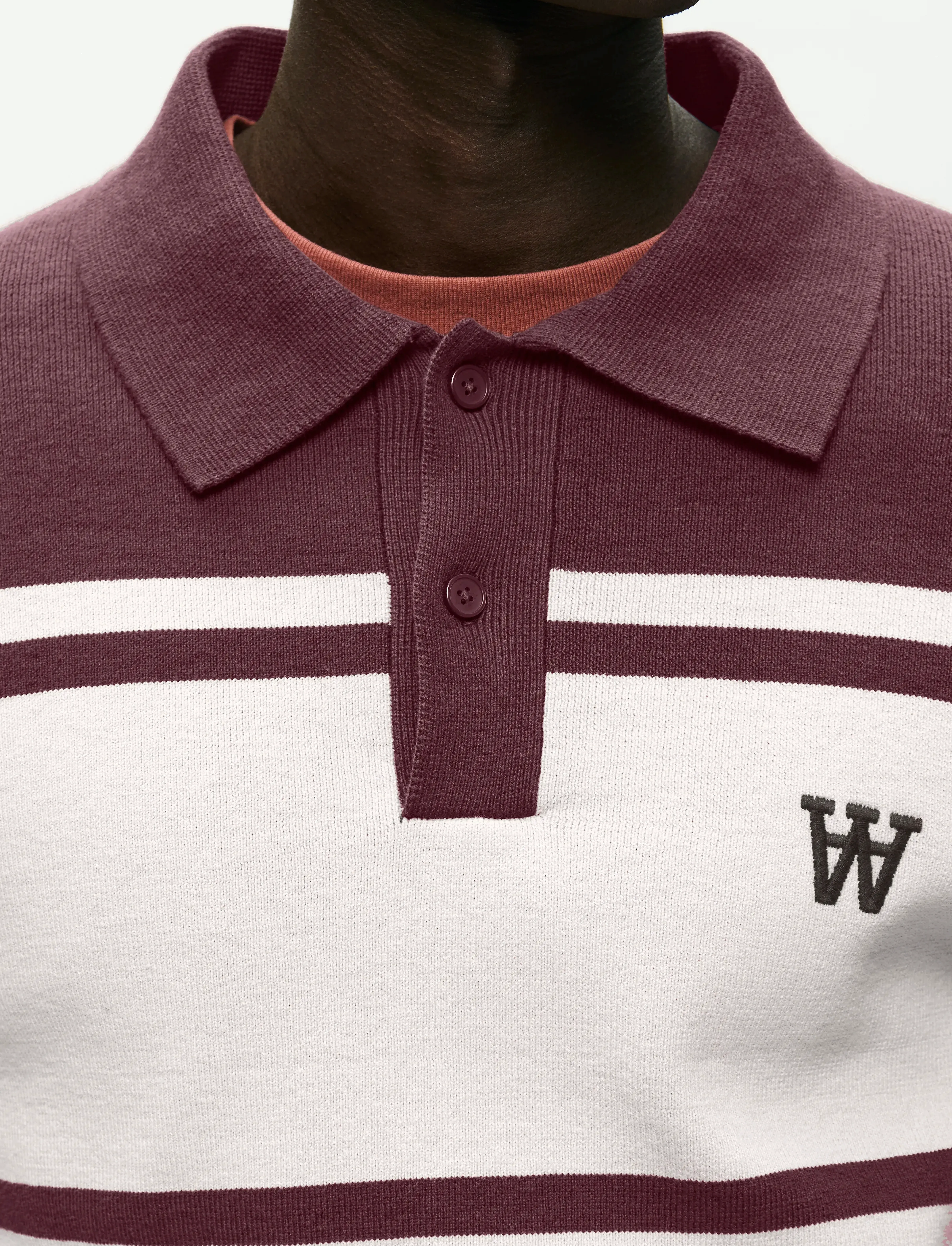 WOOD WOOD - WWCurt polo 25212 - poloer i strik med lange ærmer - decadent chocolate - 4