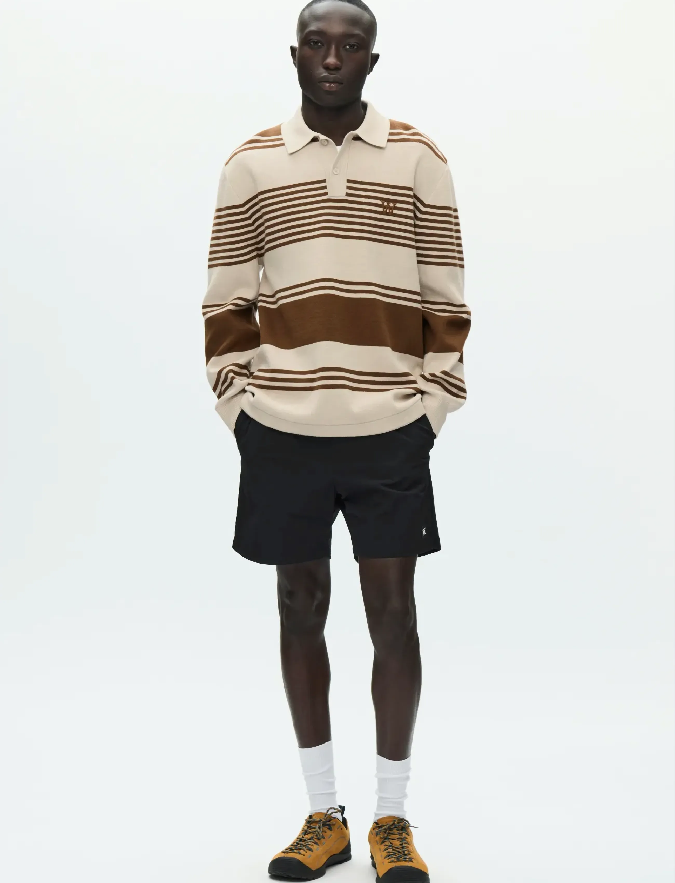 WOOD WOOD - WWCurt polo 25212 - polos en tricot à manches longues - desert palm stripe - 2