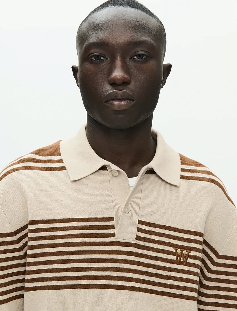 WOOD WOOD - WWCurt polo 25212 - kootud polosärgid - desert palm stripe - 4