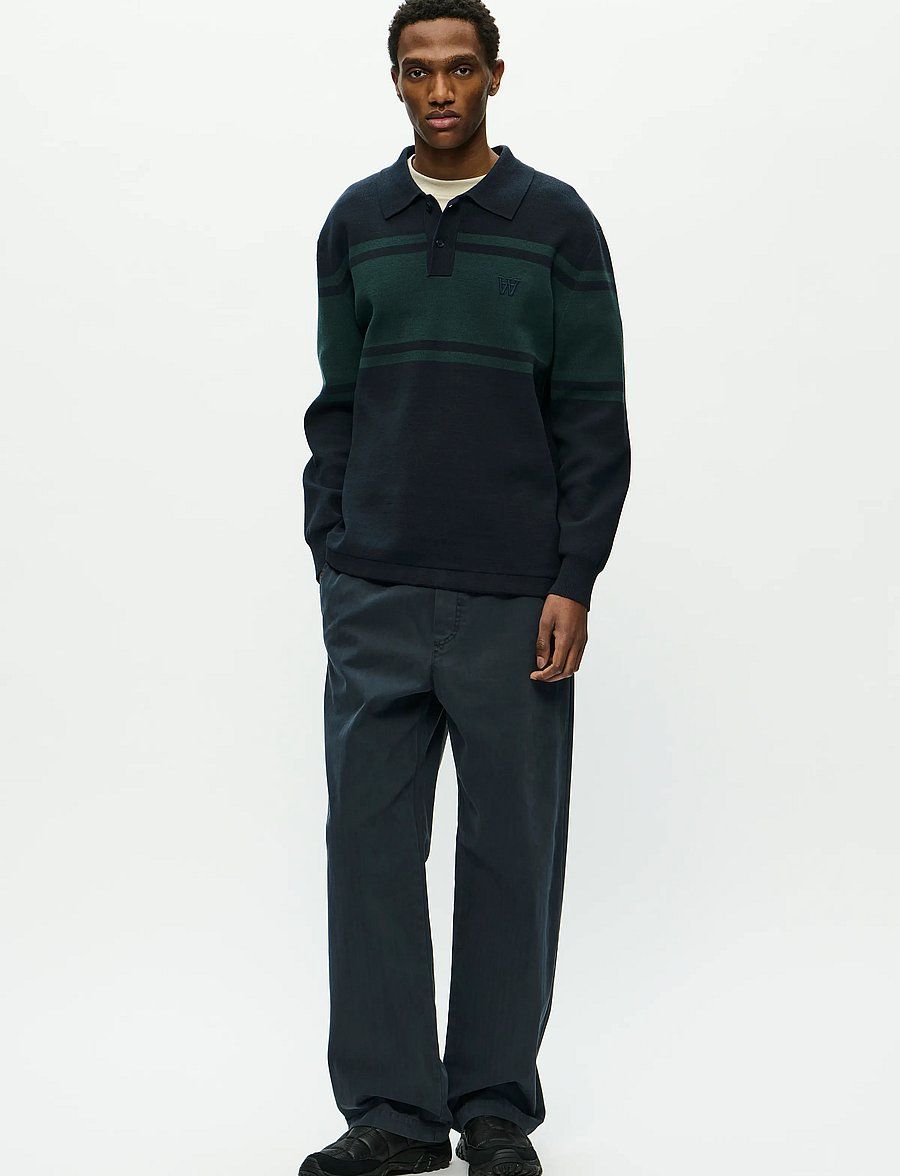 WOOD WOOD - WWCurt polo 25212 - long-sleeved knitted polos - salute - 2